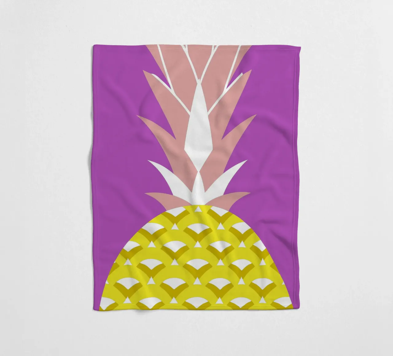 Pineapple fleece blanket by LOOK DIFFERENT