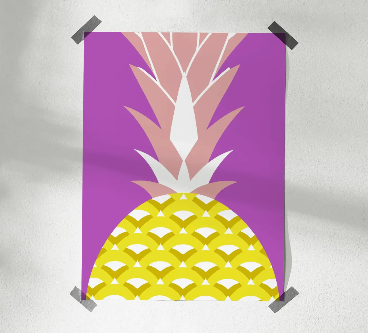 Pineapple poster by LOOK DIFFERENT