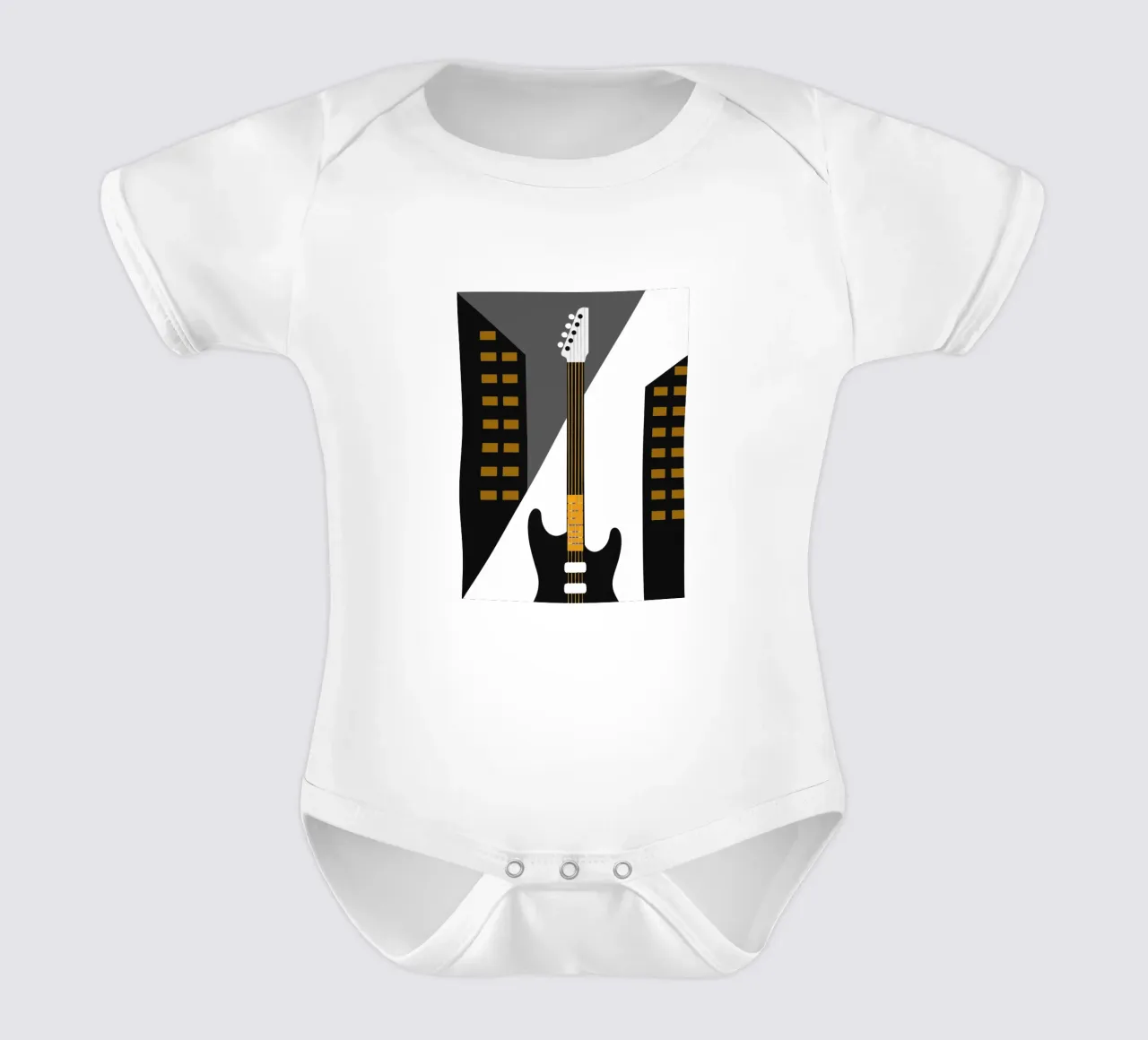 Chitarra elettrica body neonato maniche corte da LOOK DIFFERENT