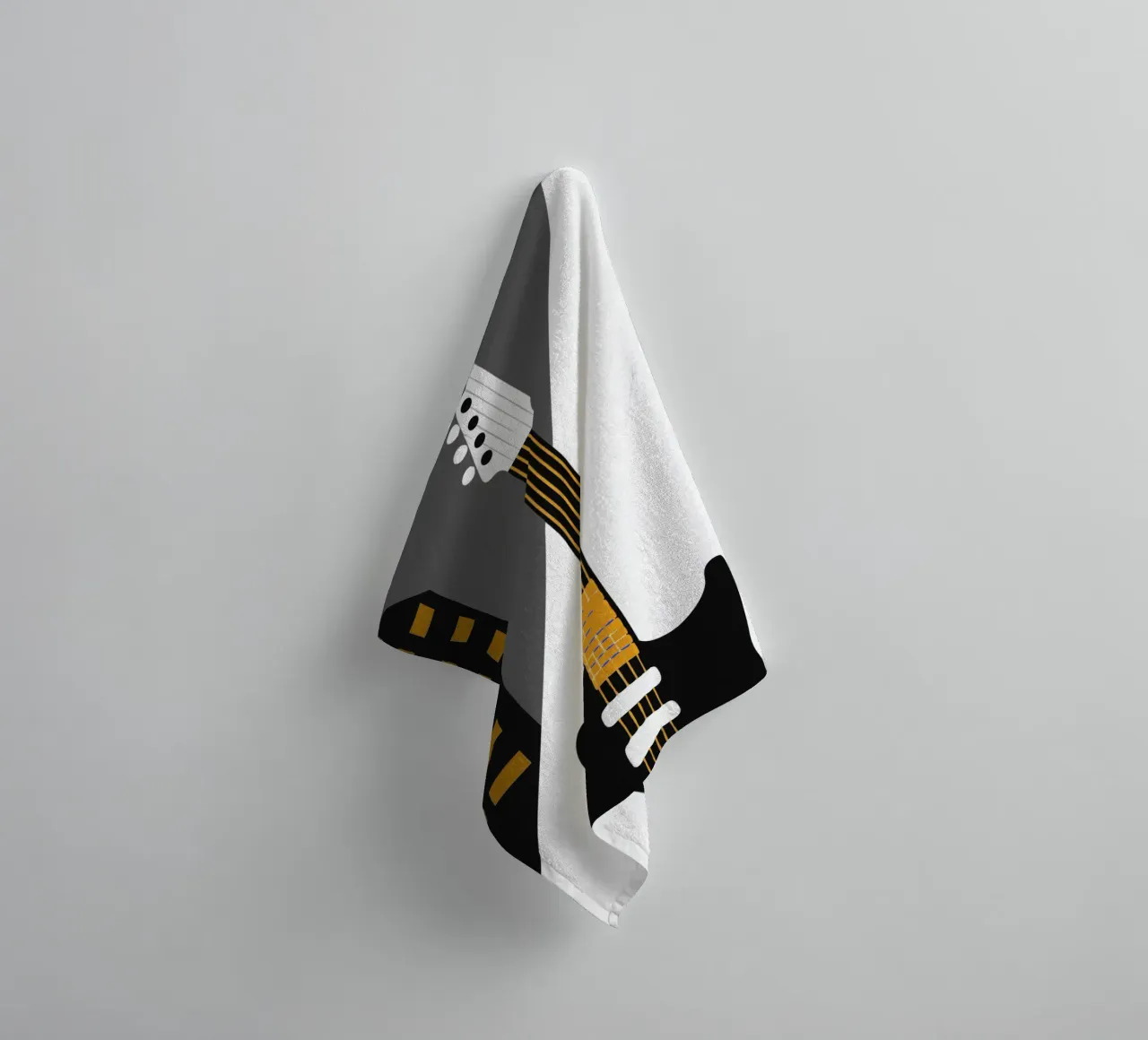 Electric Guitar towel by LOOK DIFFERENT
