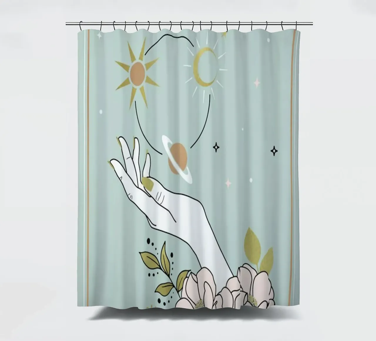 Capricorn shower curtain by cafelab