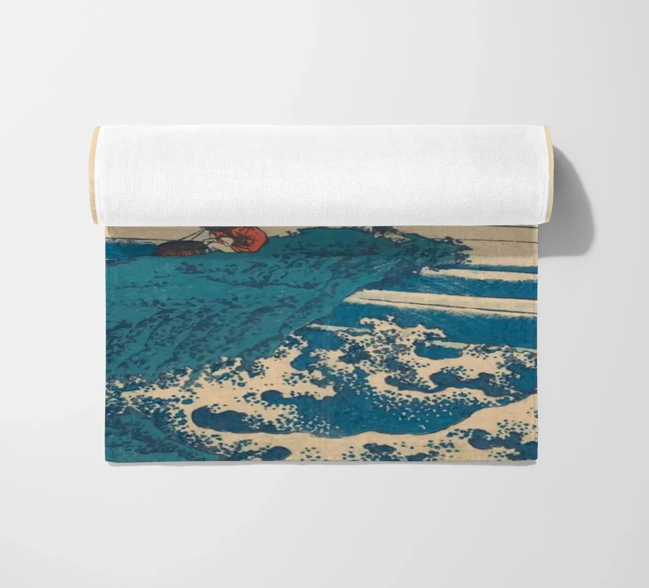 Kajikazawa in Kai" di Hokusai: Fuji e pescatori - L'icona di Uki telo mare da NorwesClub