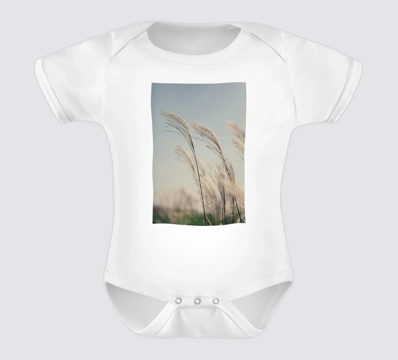 Blowing In The Breeze body neonato maniche corte da Flora & Fauna
