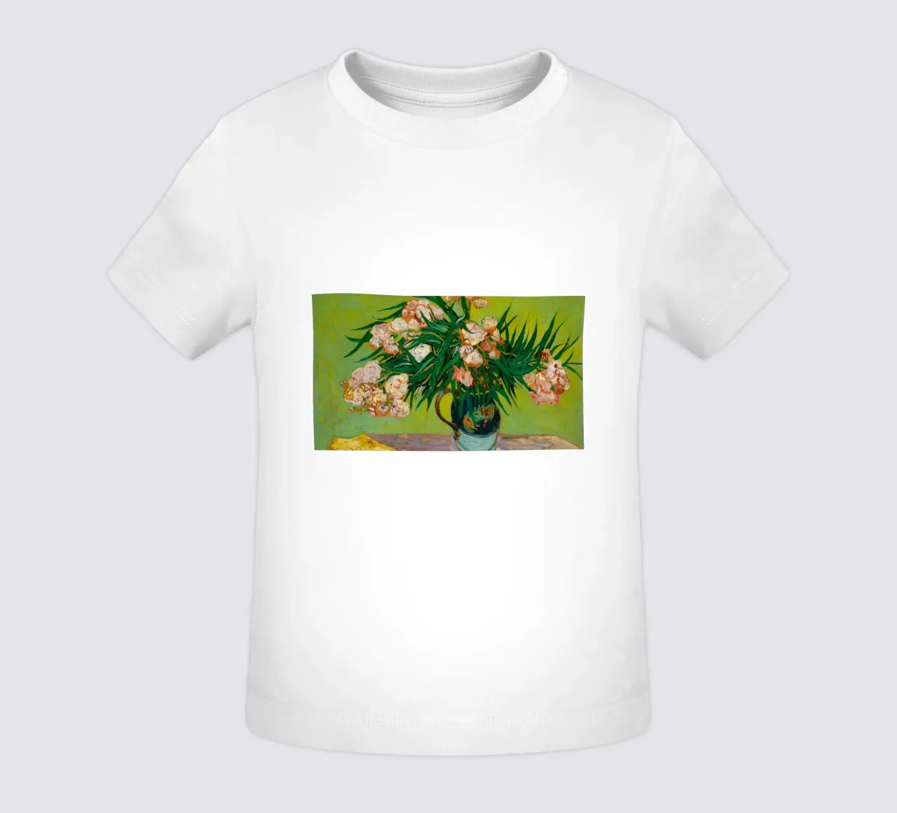 Van Gogh fiorisce: Oleandri, Espressionismo floreale, Summer Vib maglietta neonato da NorwesClub