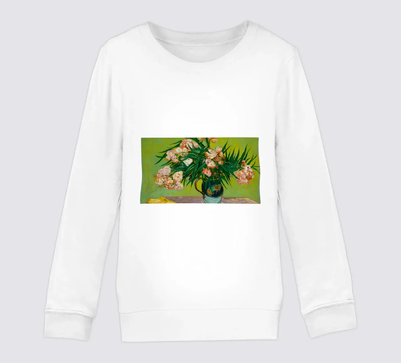 Van Gogh fiorisce: Oleandri, Espressionismo floreale, Summer Vib felpa bambino da NorwesClub