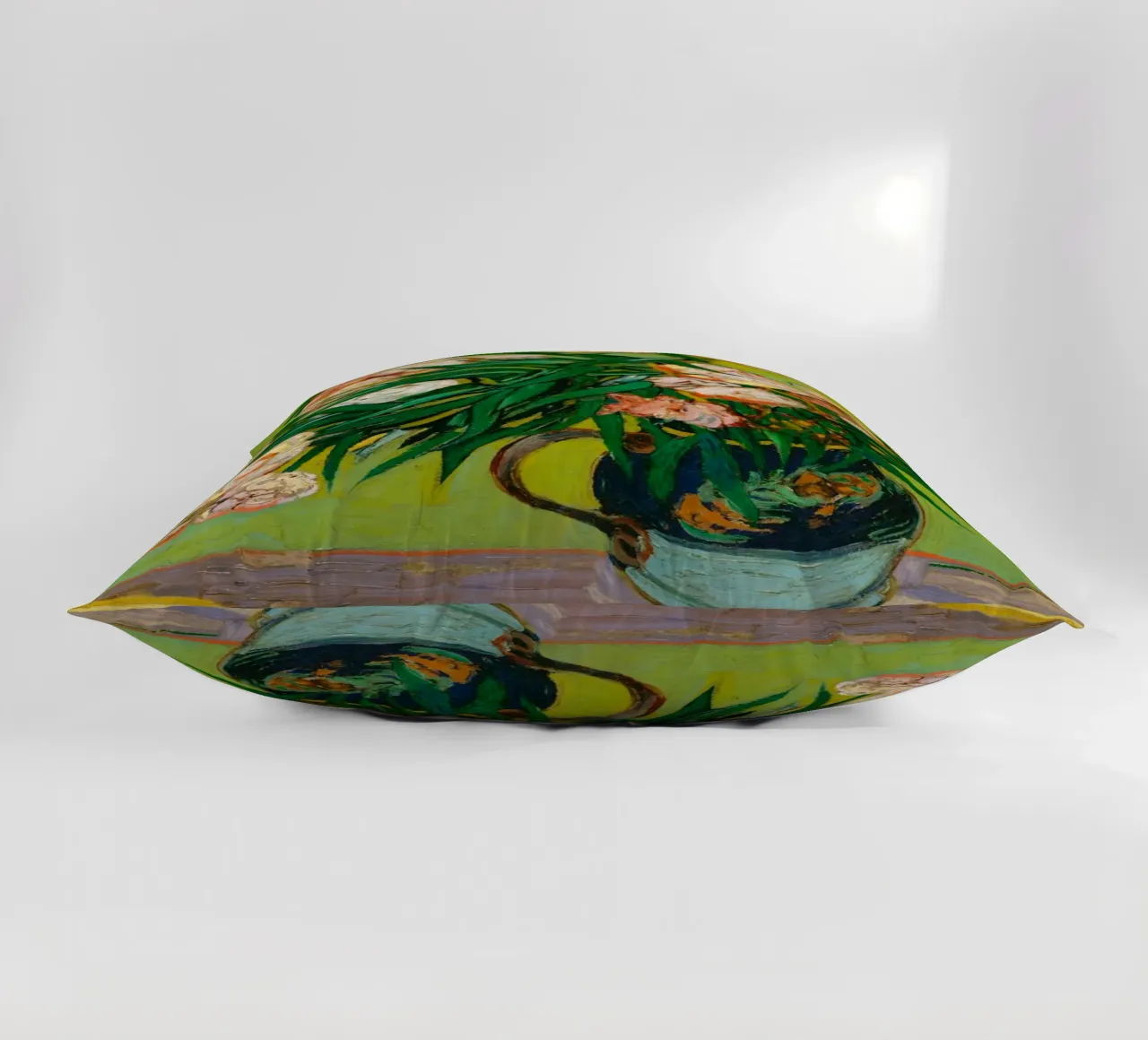 Van Gogh fiorisce: Oleandri, Espressionismo floreale, Summer Vib cuscino da NorwesClub