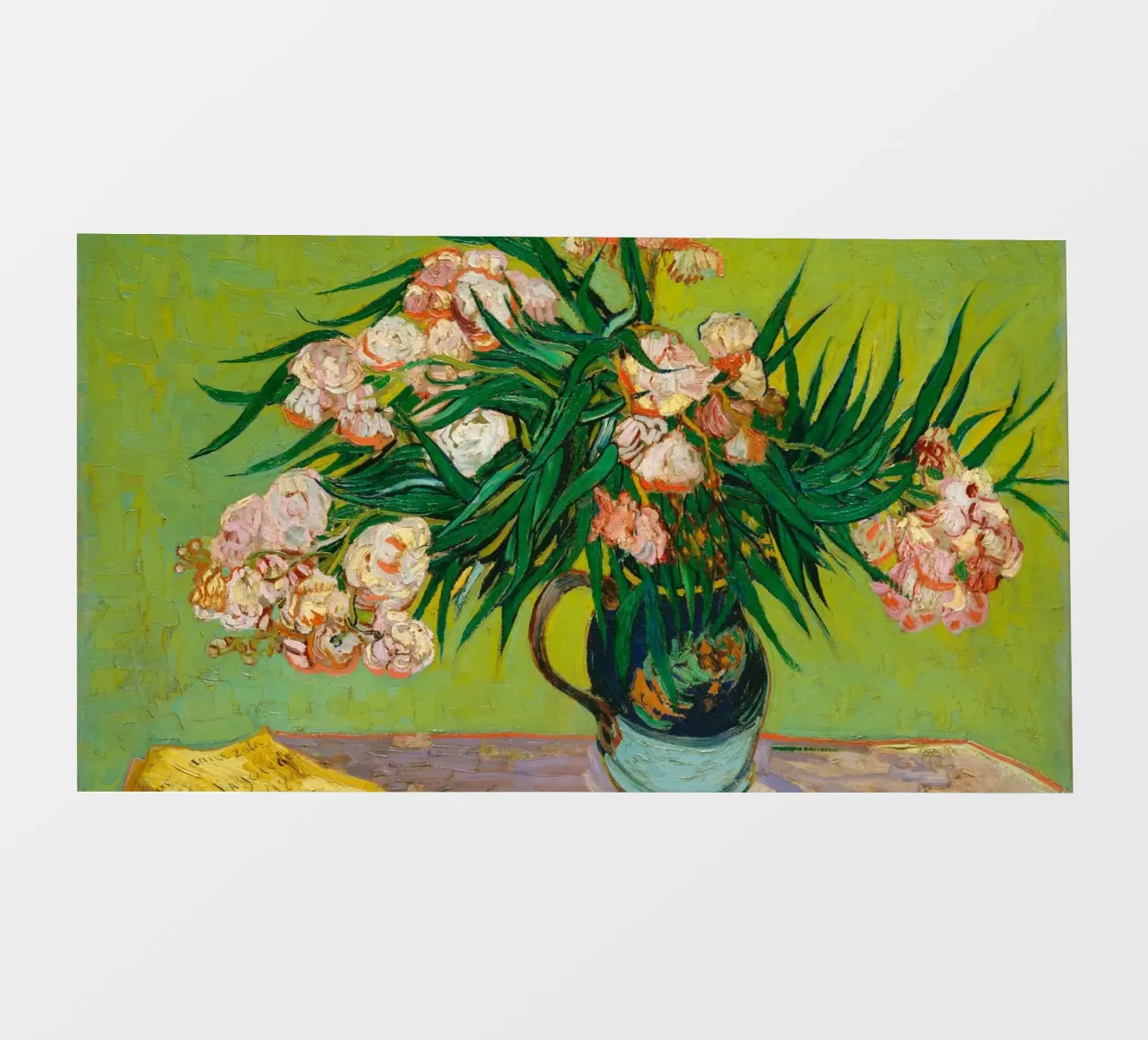 Van Gogh fiorisce: Oleandri, Espressionismo floreale, Summer Vib pellicola backlit da NorwesClub