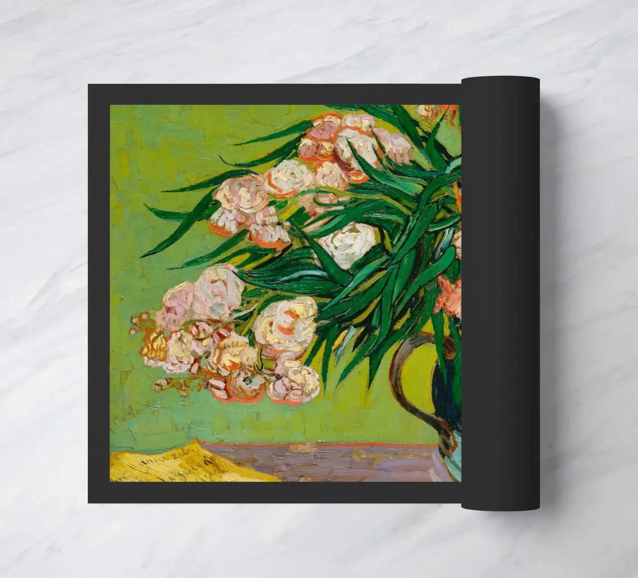 Van Gogh fiorisce: Oleandri, Espressionismo floreale, Summer Vib zerbino da NorwesClub