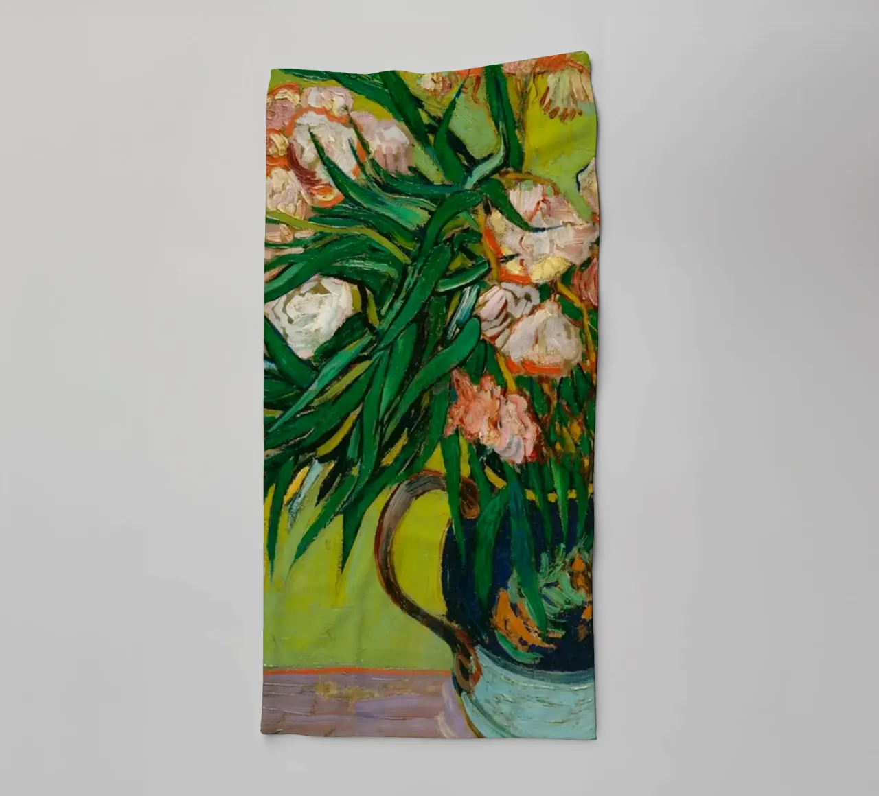 Van Gogh fiorisce: Oleandri, Espressionismo floreale, Summer Vib asciugamano da bagno da NorwesClub
