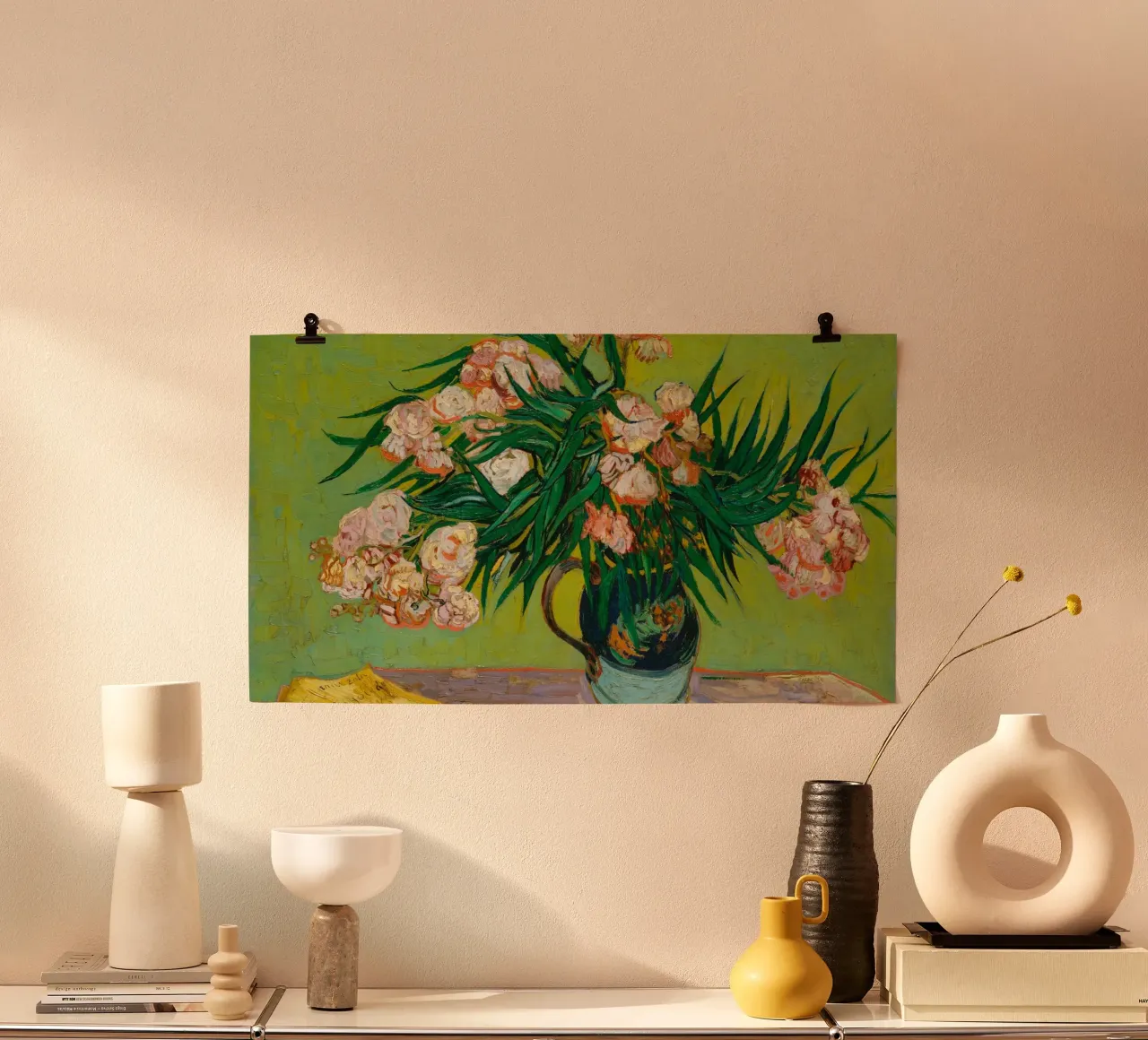 Van Gogh fiorisce: Oleandri, Espressionismo floreale, Summer Vib carta hahnemühle da NorwesClub