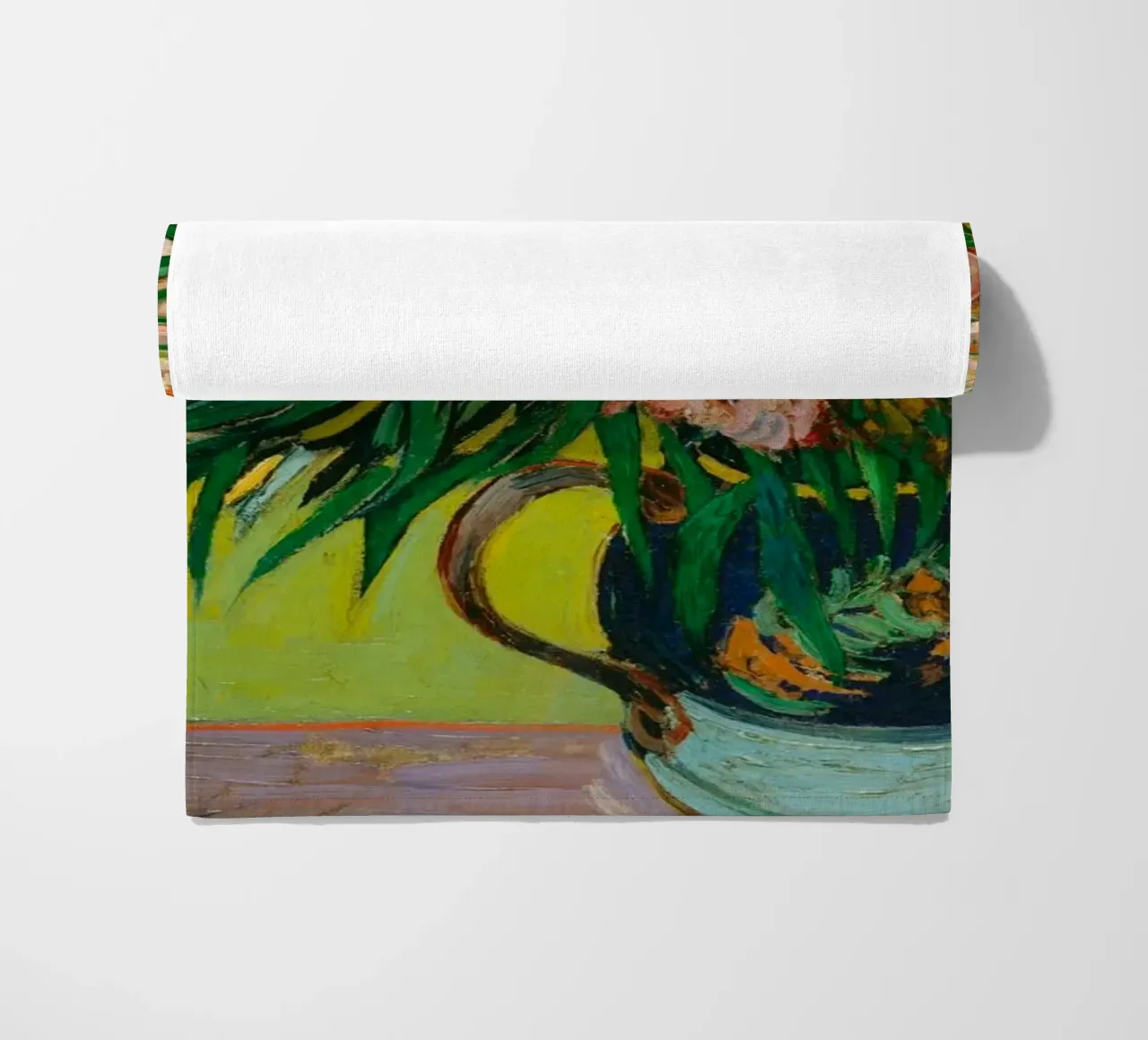 Van Gogh fiorisce: Oleandri, Espressionismo floreale, Summer Vib telo mare da NorwesClub