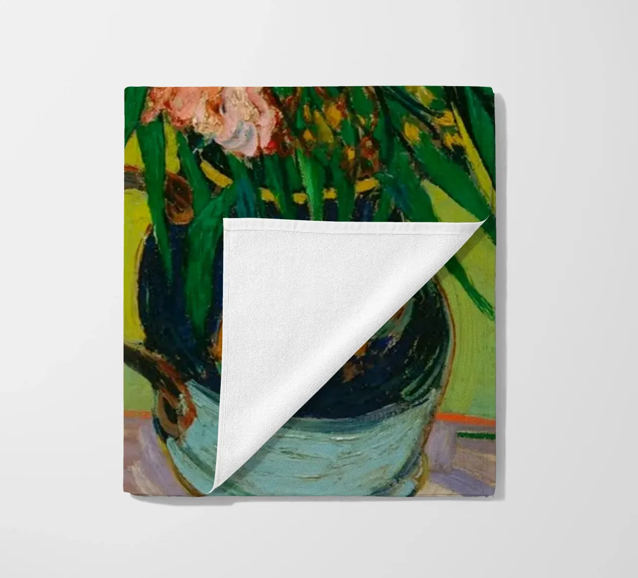 Van Gogh fiorisce: Oleandri, Espressionismo floreale, Summer Vib telo mare da NorwesClub