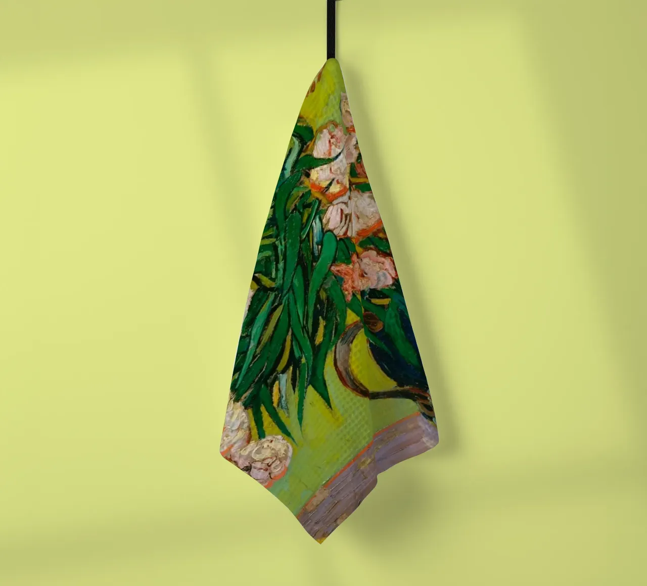 Van Gogh fiorisce: Oleandri, Espressionismo floreale, Summer Vib canovaccio da cucina da NorwesClub