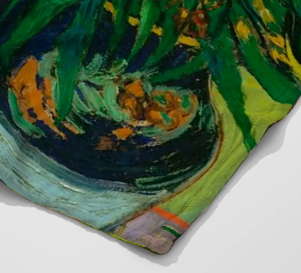 Van Gogh fiorisce: Oleandri, Espressionismo floreale, Summer Vib coperta in pile da NorwesClub
