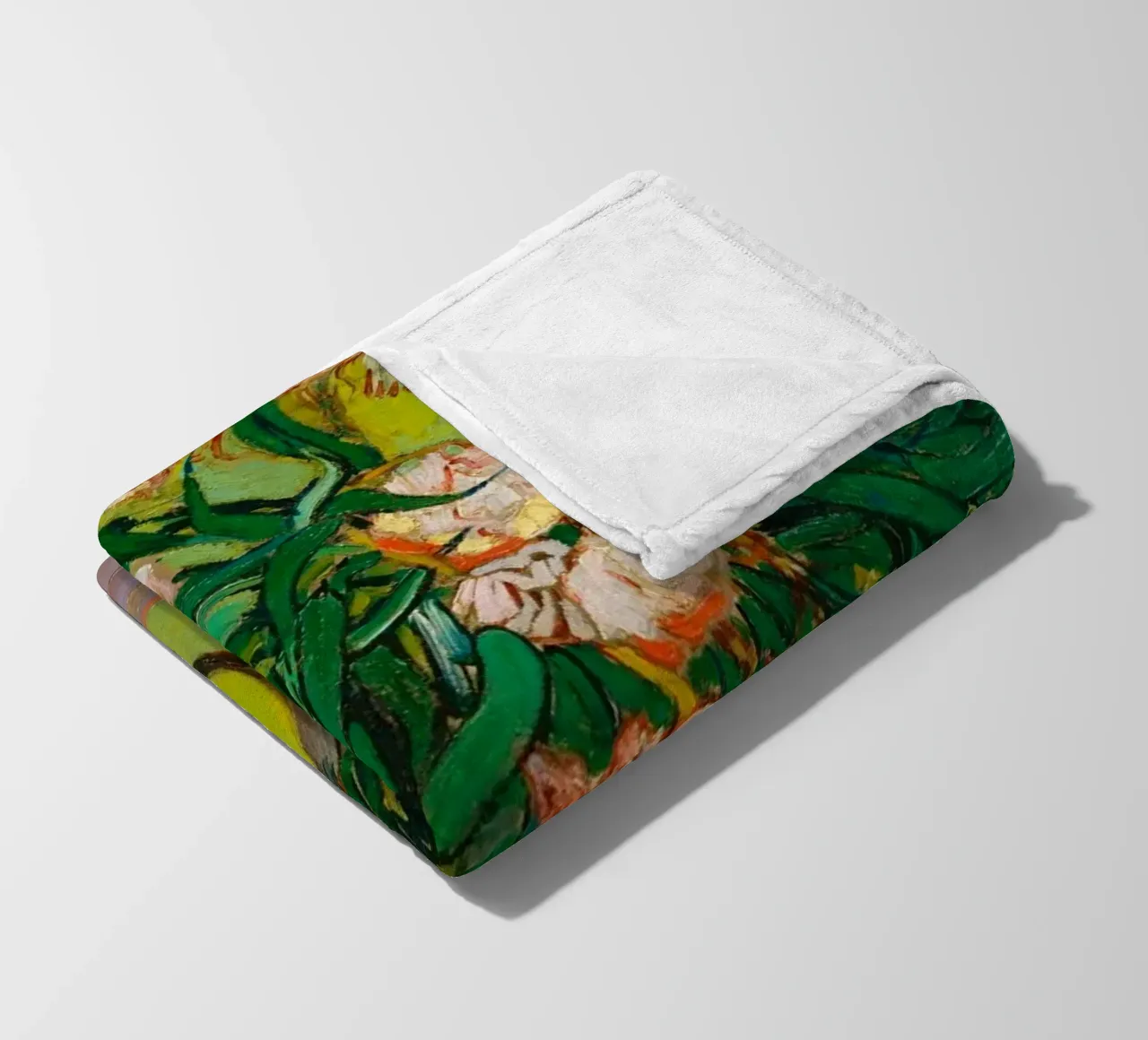 Van Gogh fiorisce: Oleandri, Espressionismo floreale, Summer Vib coperta in pile da NorwesClub