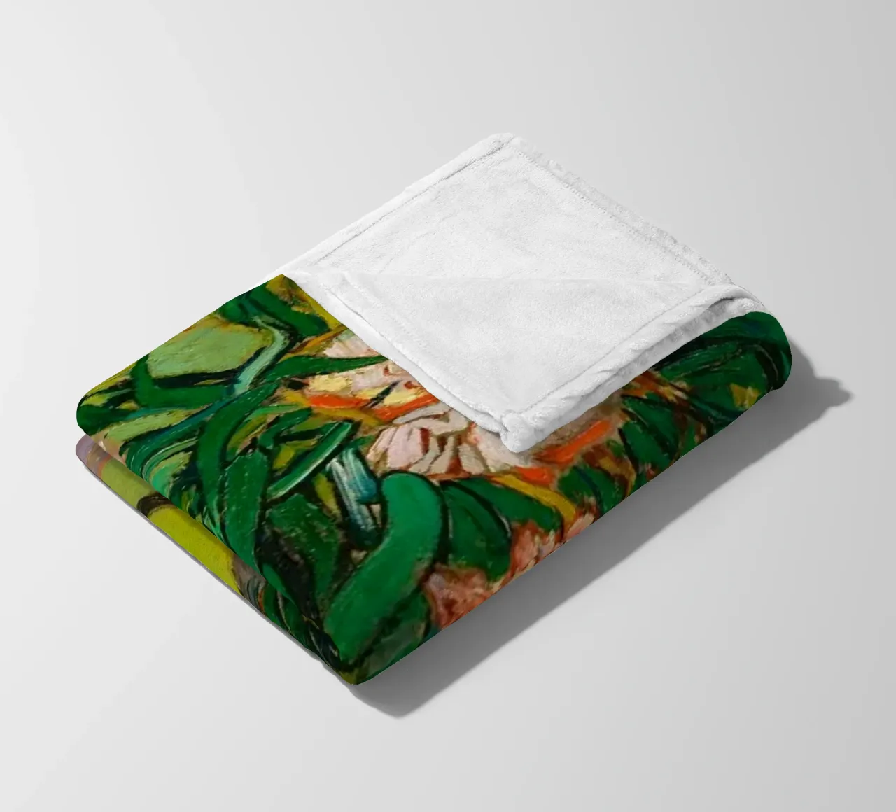 Van Gogh fiorisce: Oleandri, Espressionismo floreale, Summer Vib coperta in pile da NorwesClub
