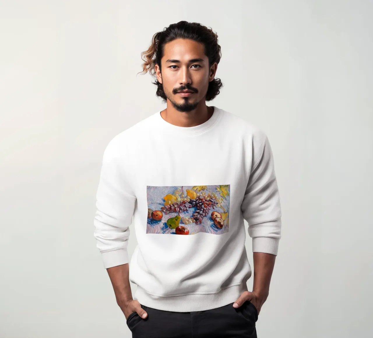 Bodegón de Van Gogh: Frutas, Colores Vibrantes, Post-Impresión sudadera de NorwesClub