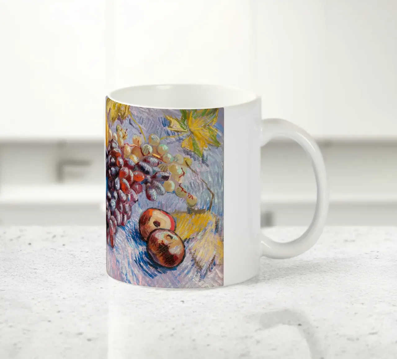 Natura morta di Van Gogh: Frutti, colori vivaci, post-impressione tazza in ceramica da NorwesClub