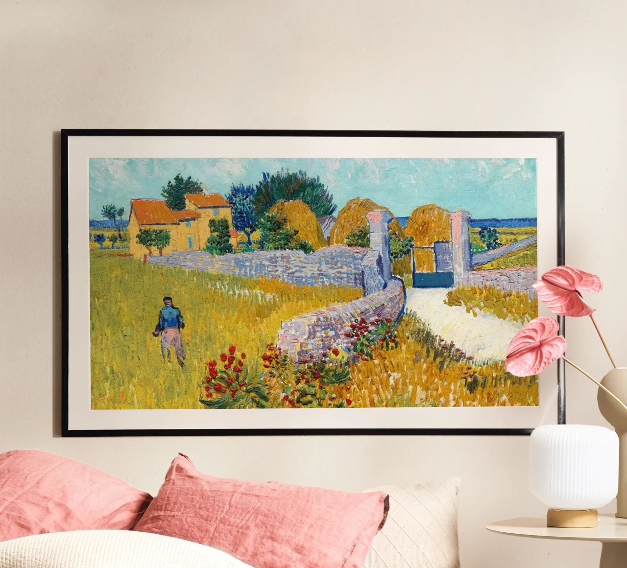 La ferme provençale de Van Gogh : La campagne post-impressionniste poster de NorwesClub
