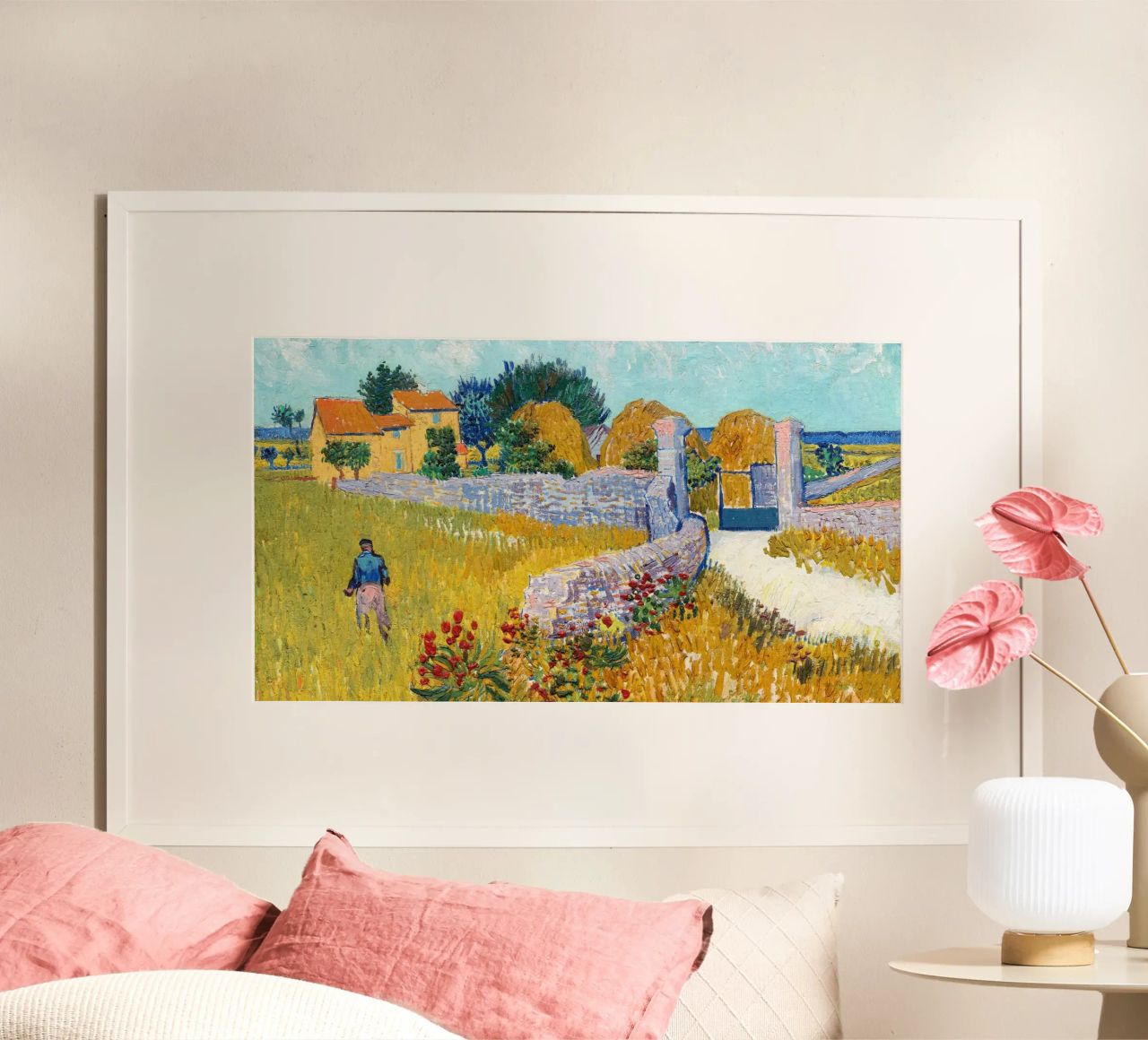 La ferme provençale de Van Gogh : La campagne post-impressionniste poster de NorwesClub