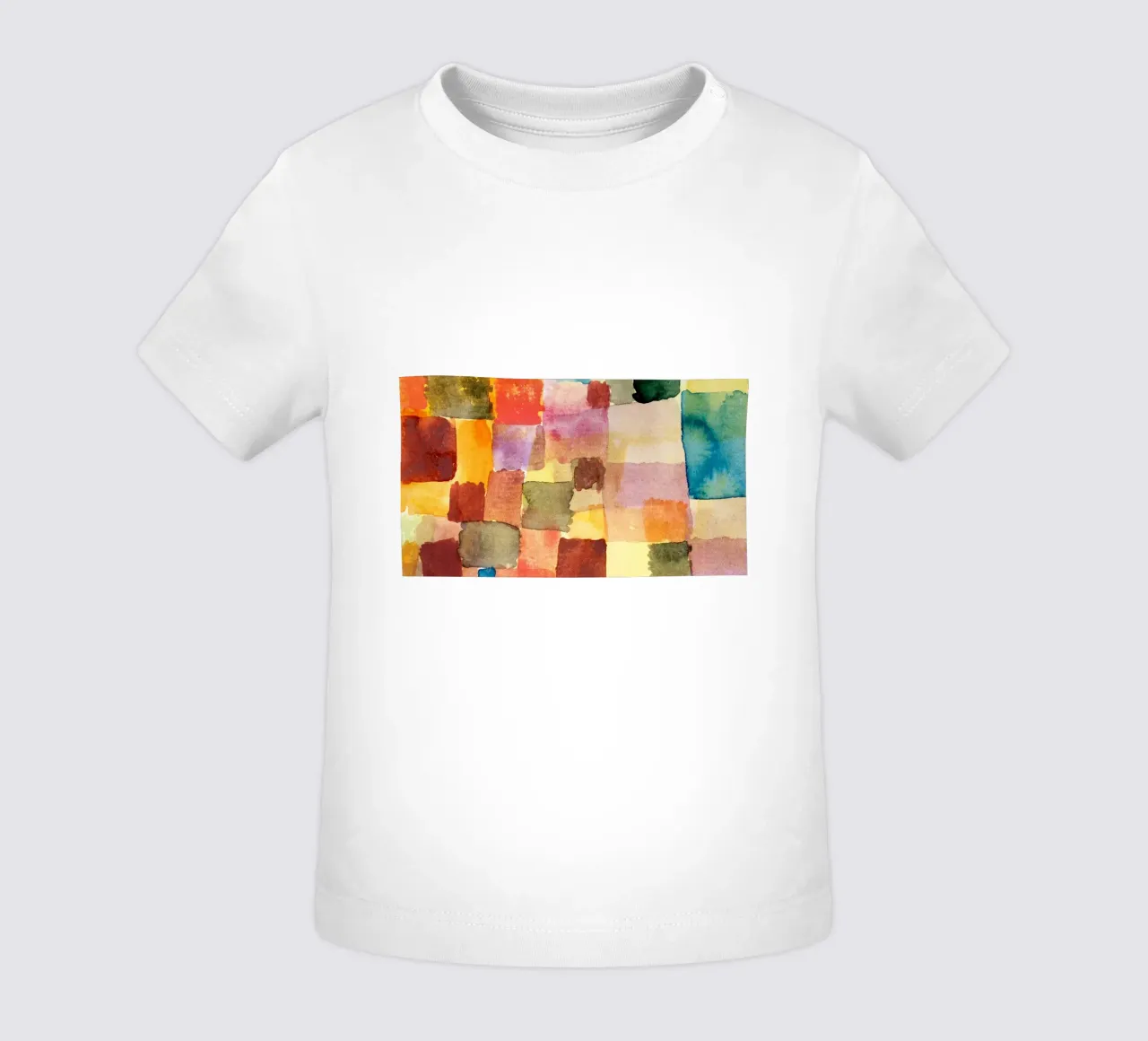 Paul Klee Aquarell Quadrate: Abstrakter Expressionist Farbe F Baby T-Shirt von NorwesClub