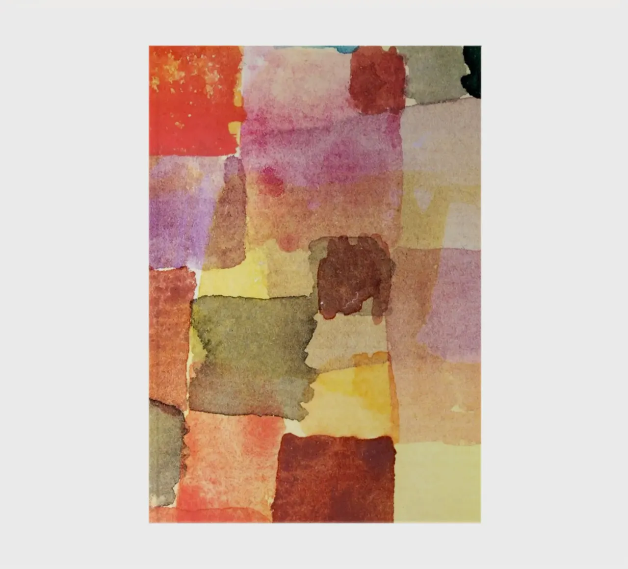Paul Klee Watercolor Squares: Abstract Expressionist Color F notebook by NorwesClub