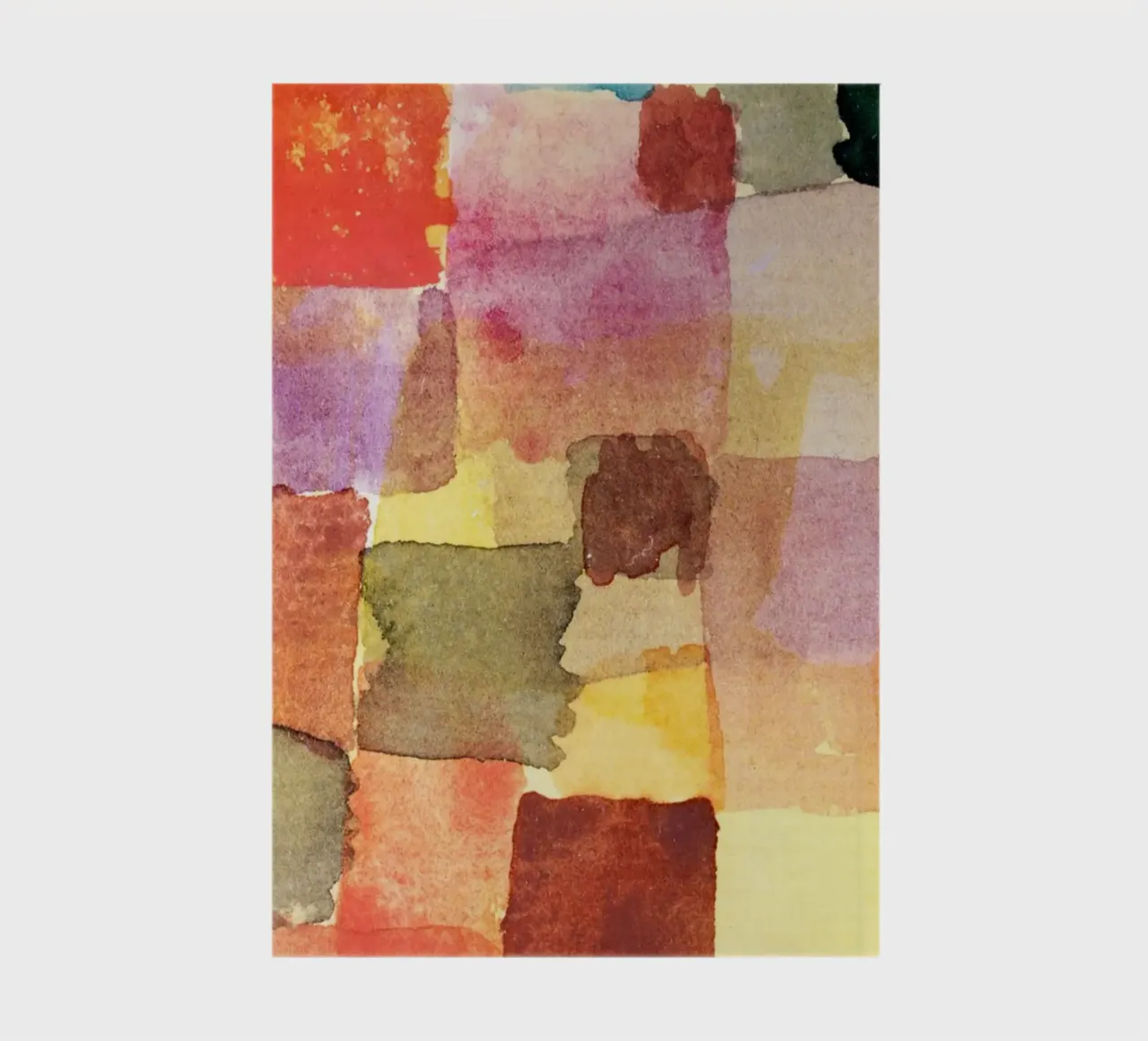 Paul Klee Watercolor Squares: Abstract Expressionist Color F notebook by NorwesClub