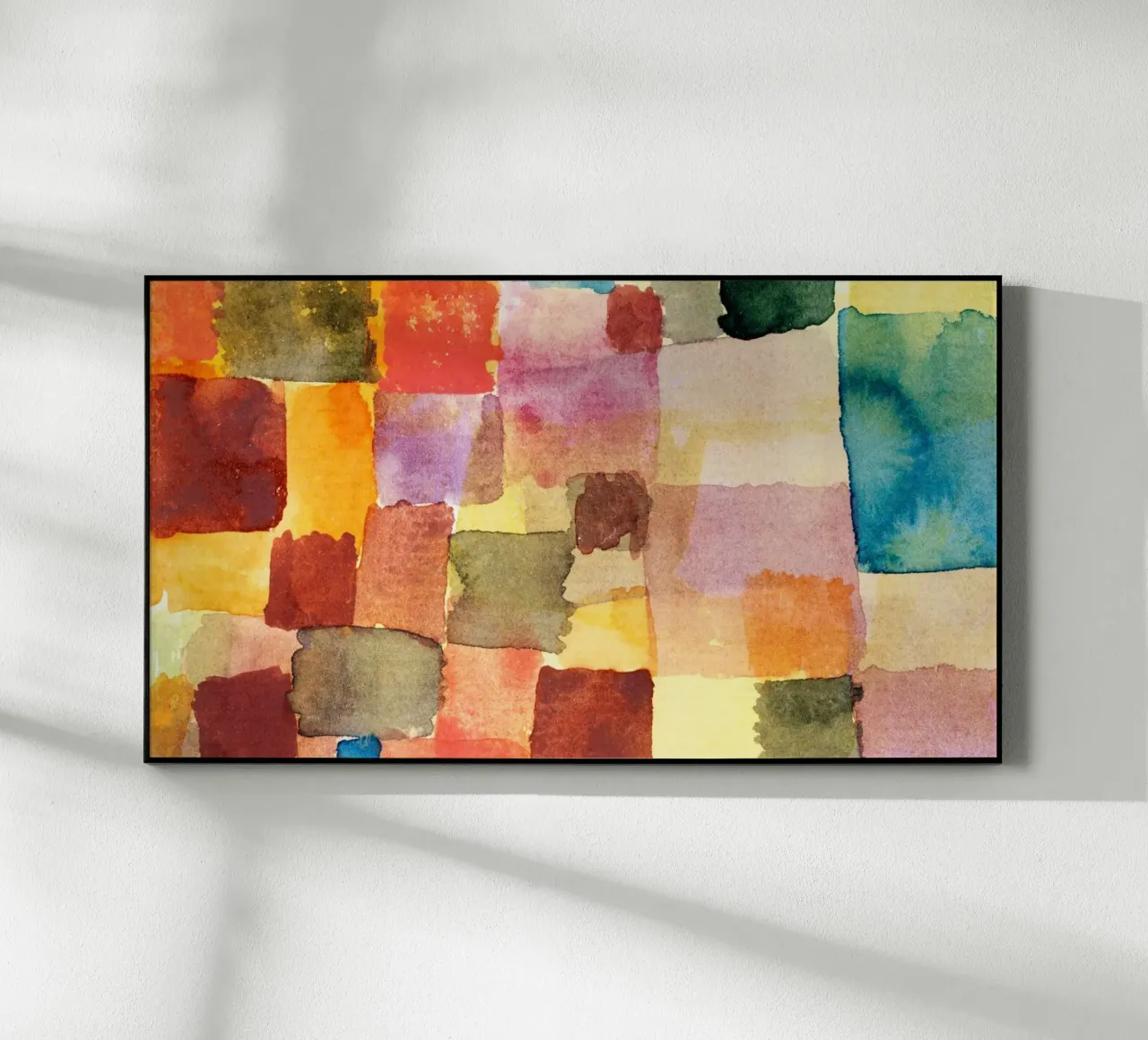 Quadrati acquerellati di Paul Klee: Colore espressionista astratto F plexiglass da NorwesClub