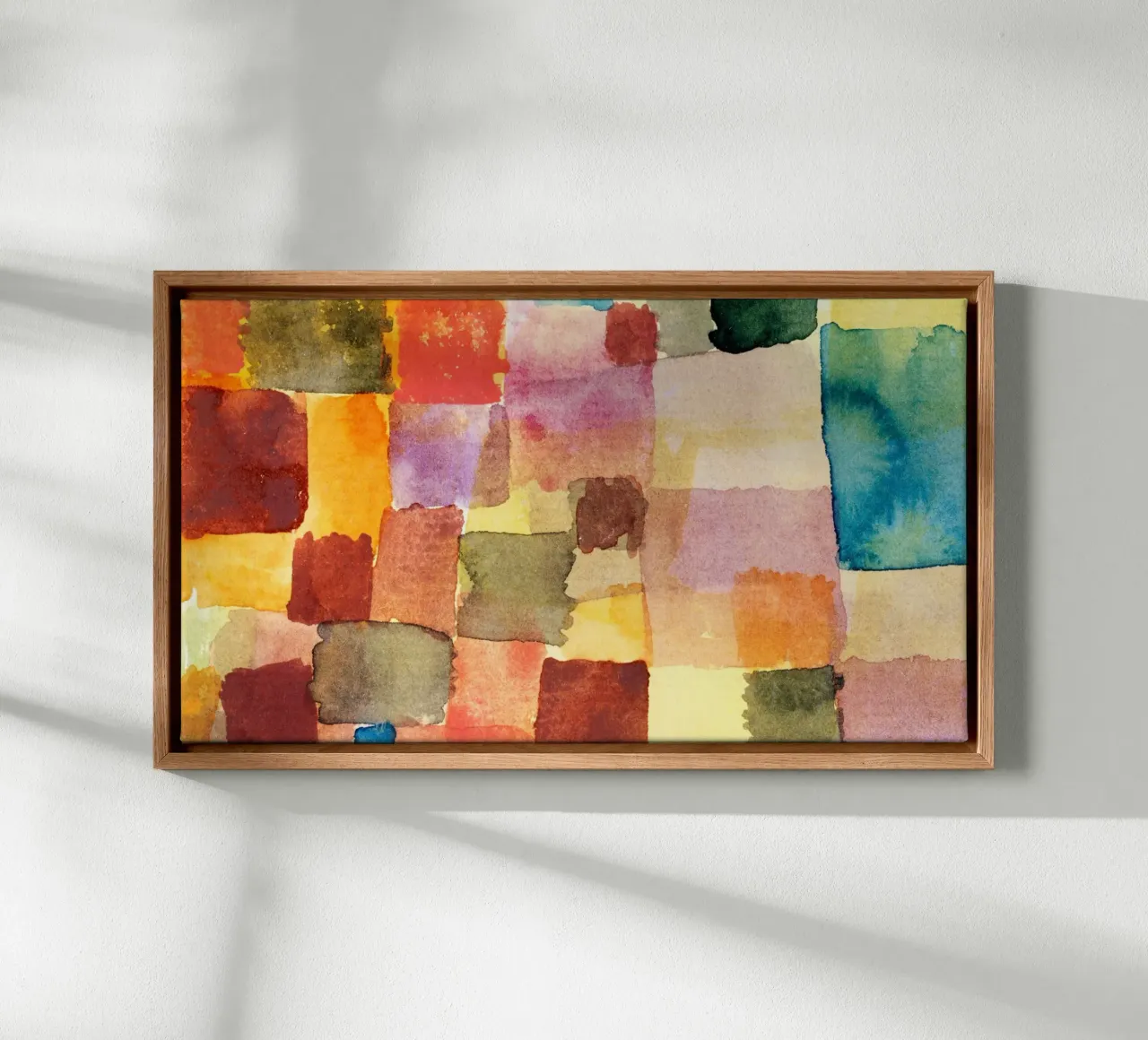 Quadrati acquerellati di Paul Klee: Colore espressionista astratto F tela da NorwesClub