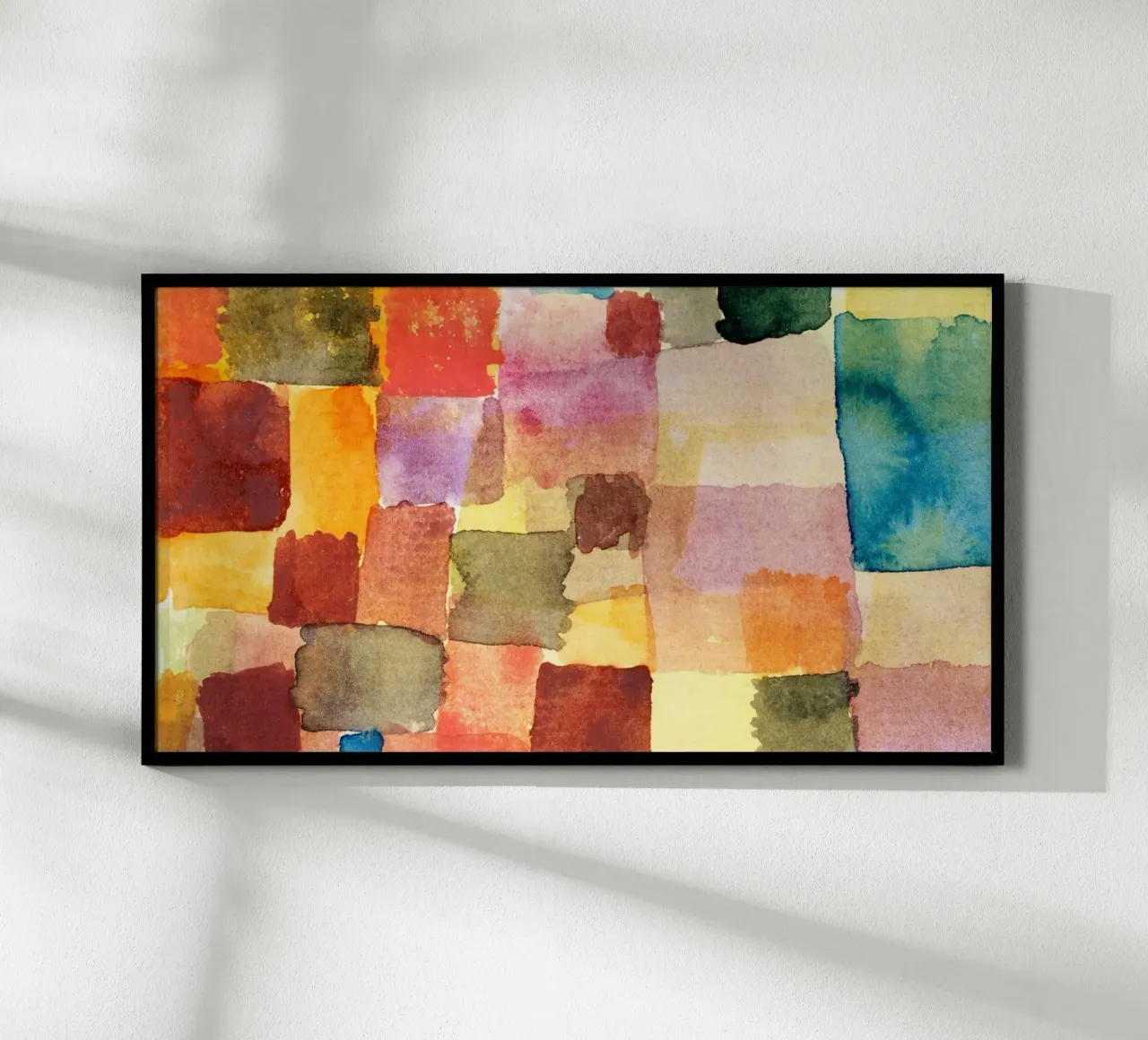 Paul Klee Watercolor Squares: Abstract Expressionist Color F hahnemühle by NorwesClub