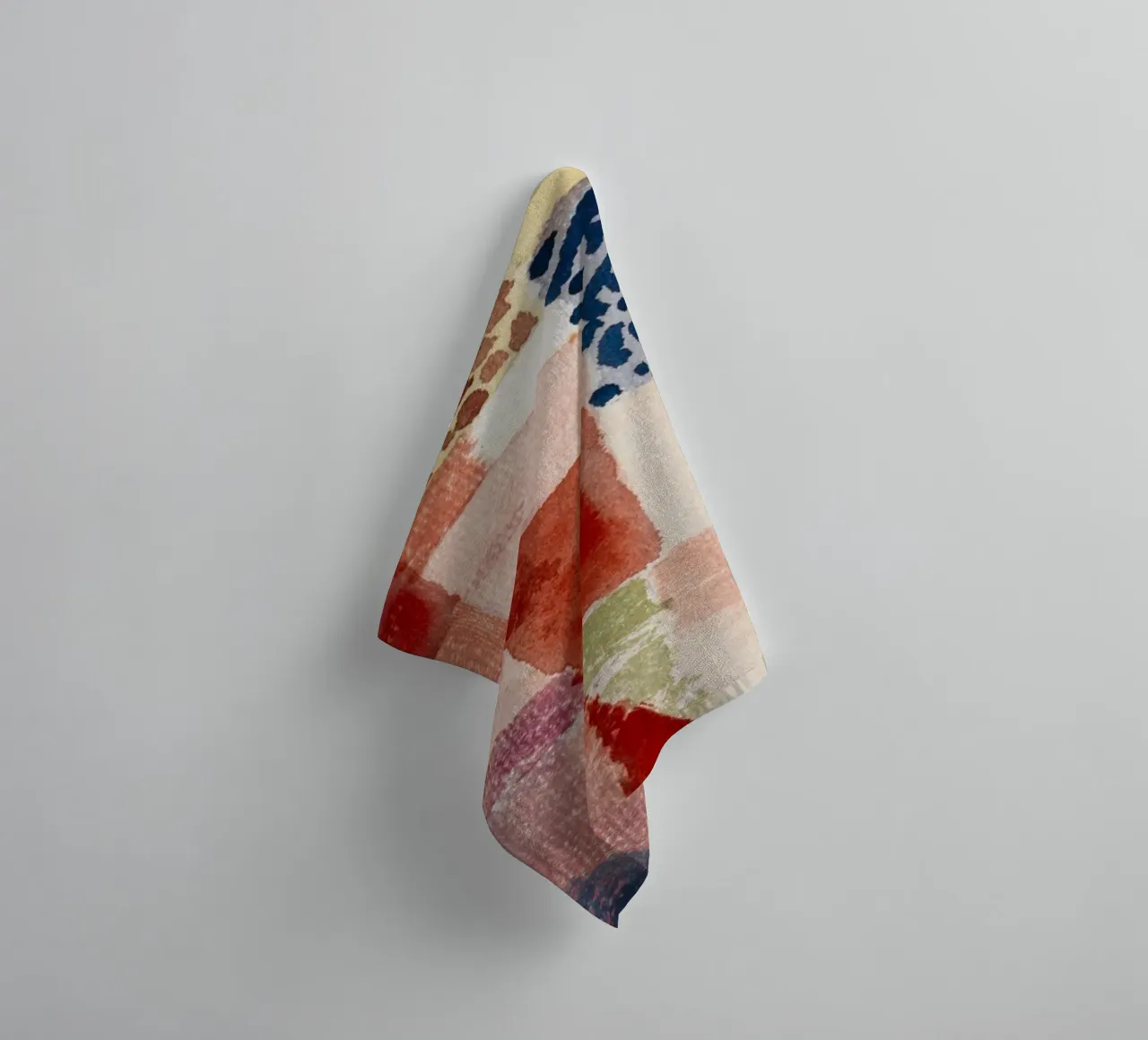 Paul Klee Hammamet Motif: Abstract Bauhaus Watercolor Patchw towel by NorwesClub