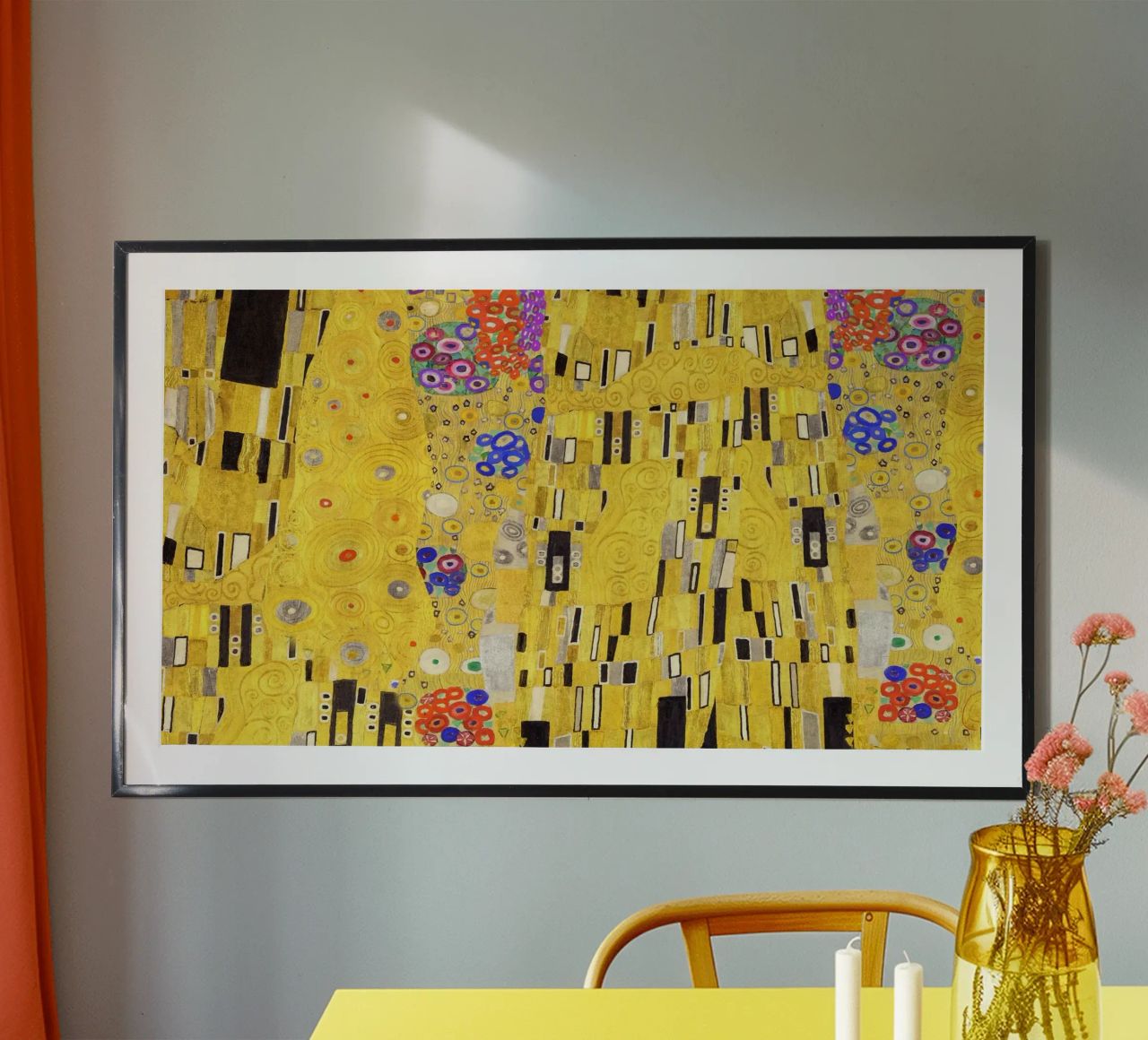 Klimt's "The Kiss" - Art Nouveau Golden Embrace & Detail poster by NorwesClub