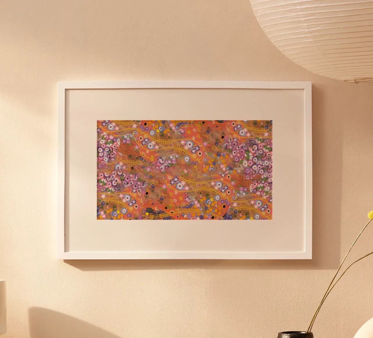 I "Serpenti d'acqua II" di Klimt - Modelli acquatici simbolisti poster con telaio in legno da NorwesClub