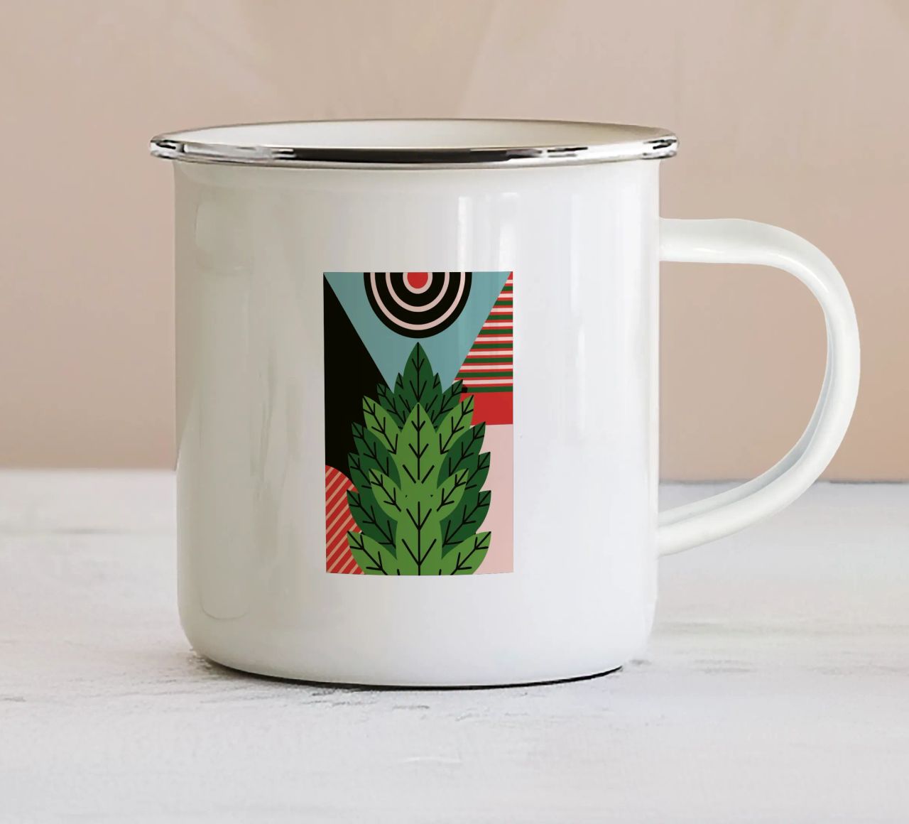 Verde tazza in smalto da LOOK DIFFERENT