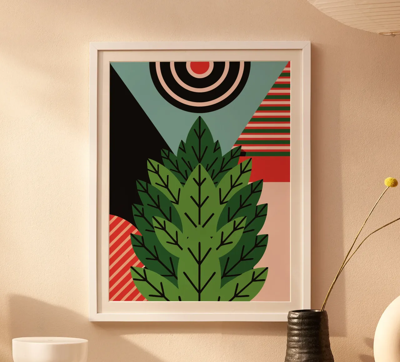 Verde poster con telaio in plastica da LOOK DIFFERENT