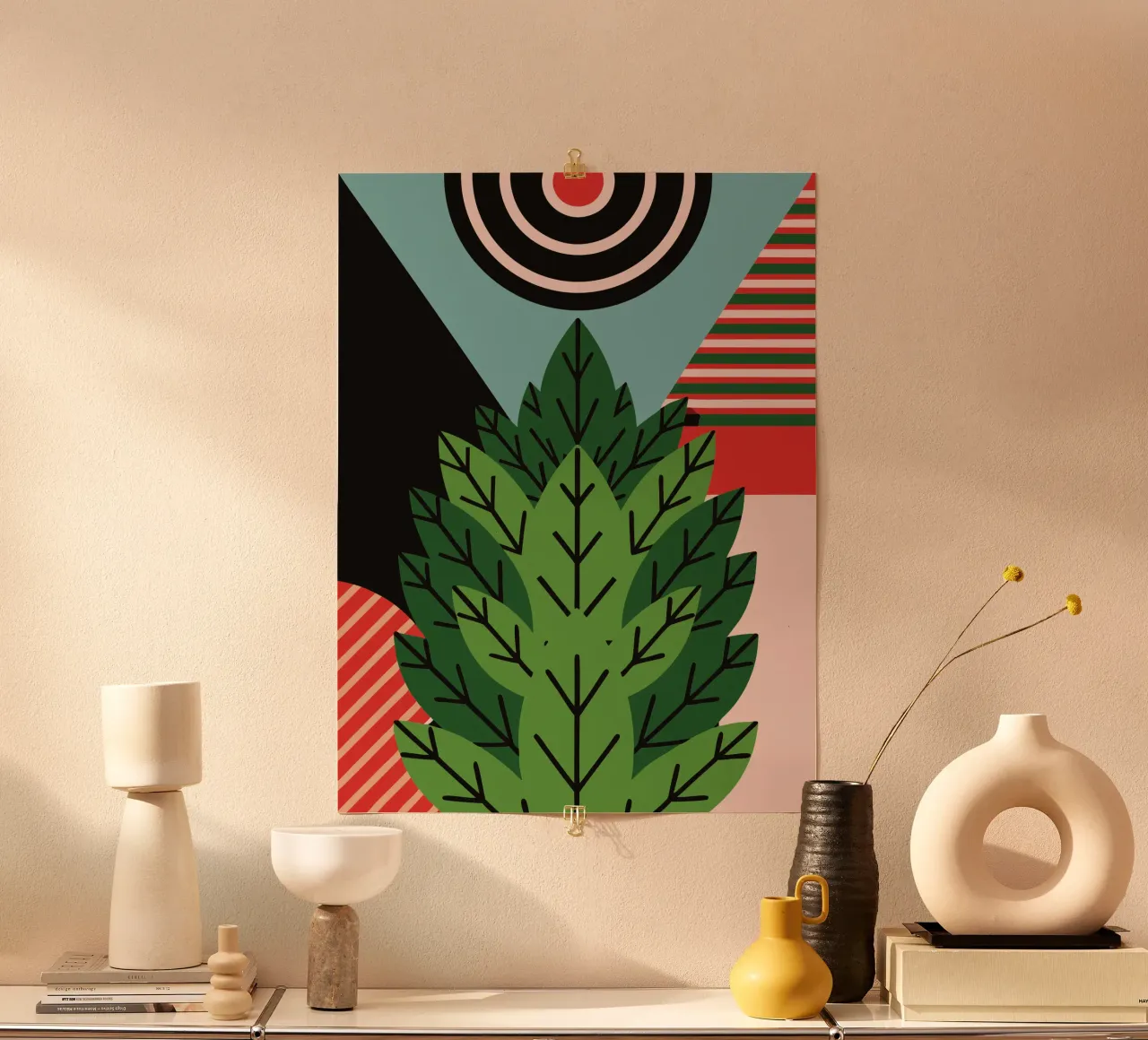 Verde poster con telaio in plastica da LOOK DIFFERENT