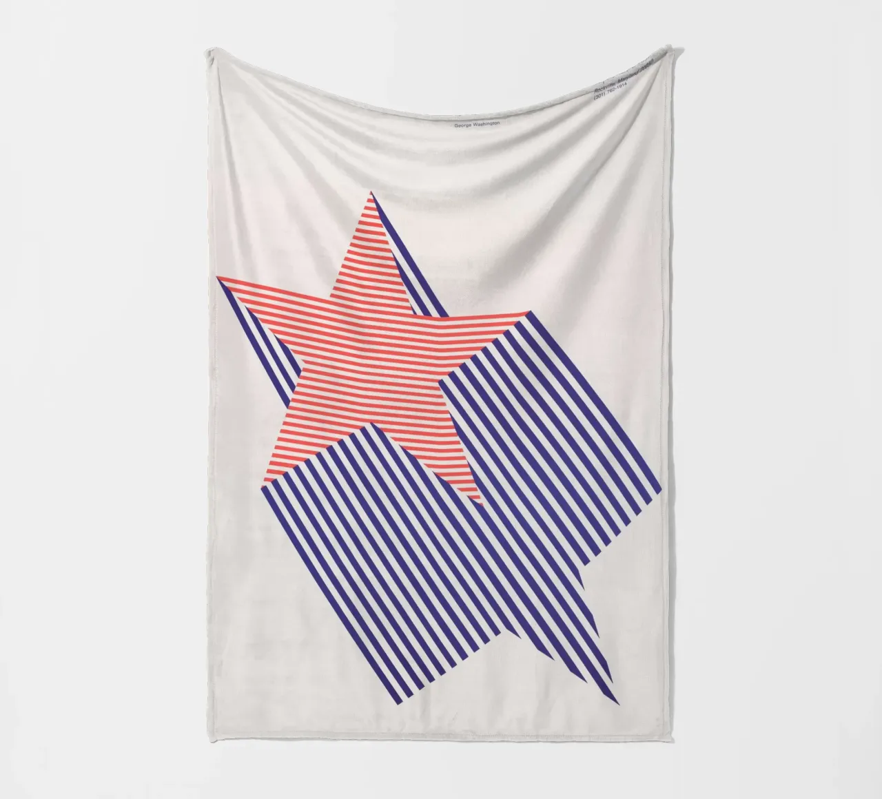 1776 Bicentenario - Design retrò di stelle grafiche coperta in pile da NorwesClub