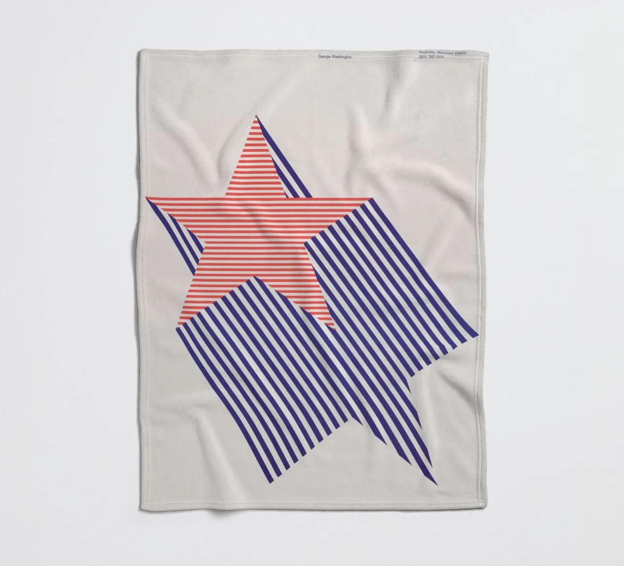 1776 Bicentenario - Design retrò di stelle grafiche coperta in pile da NorwesClub