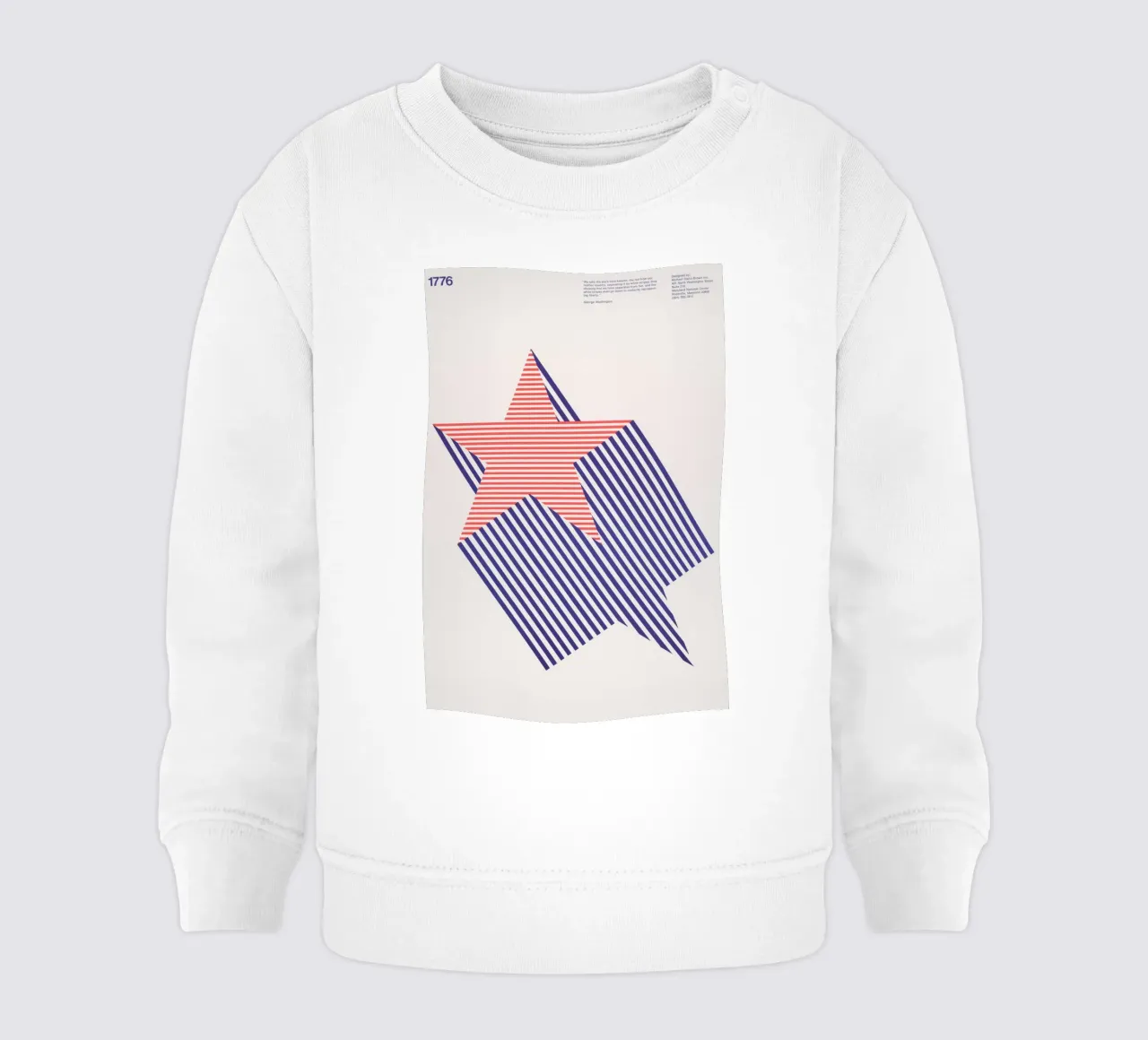 1776 Bicentenario - Design retrò di stelle grafiche felpa neonato da NorwesClub