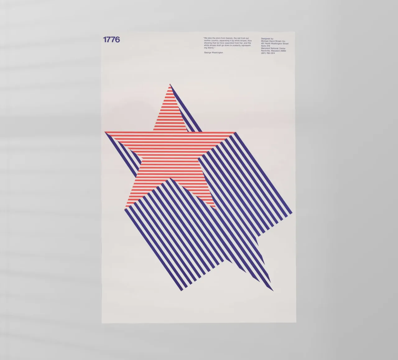 1776 Bicentenario - Design retrò di stelle grafiche pellicola backlit da NorwesClub