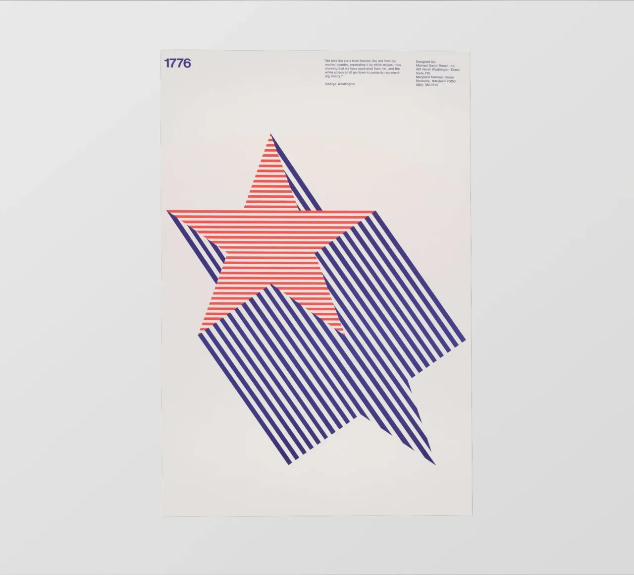 1776 Bicentenario - Design retrò di stelle grafiche pellicola backlit da NorwesClub