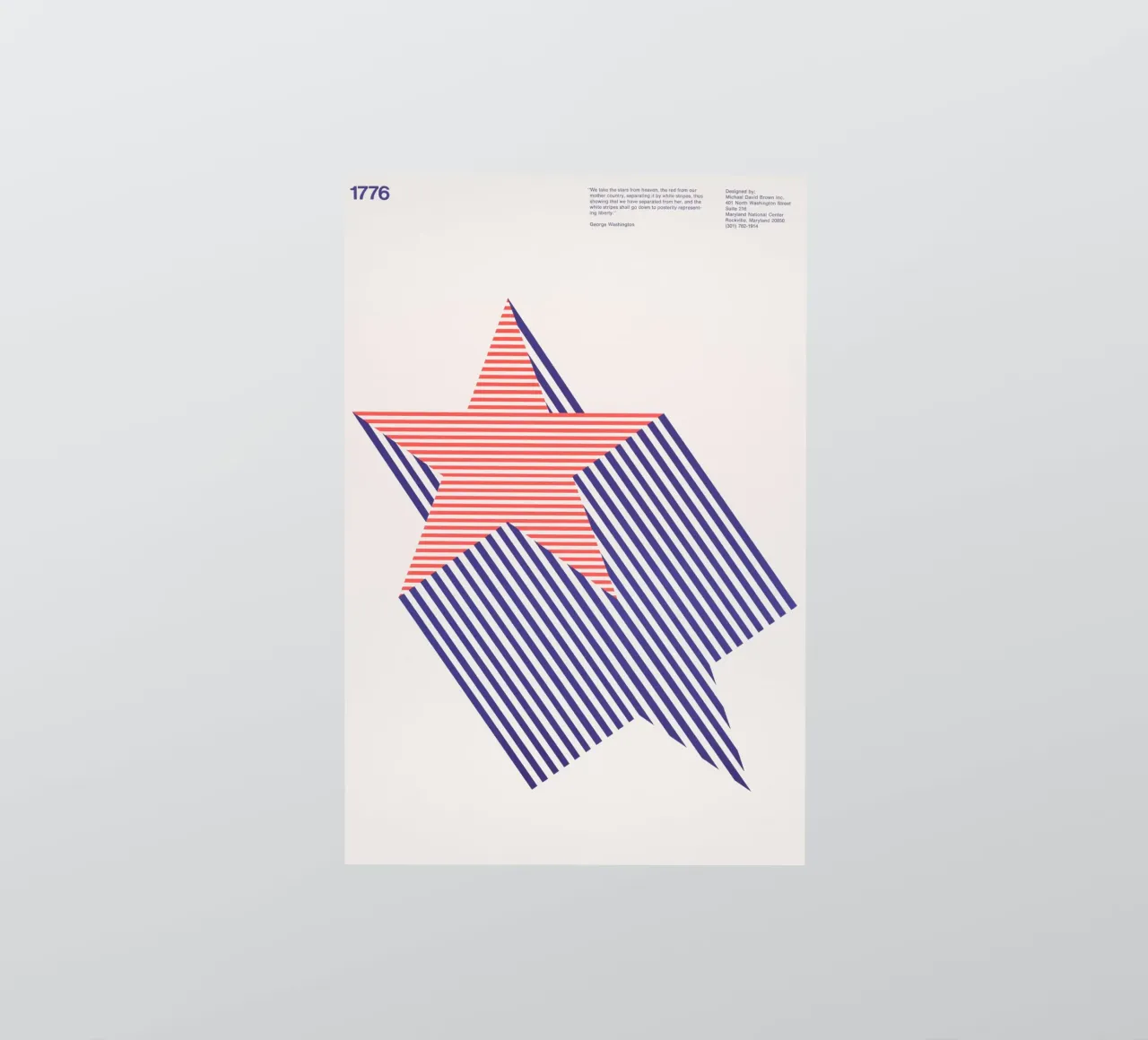 1776 Bicentenario - Design retrò di stelle grafiche adesivo da NorwesClub