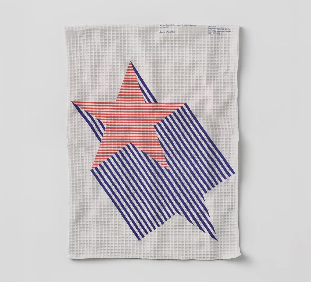 1776 Bicentenario - Design retrò di stelle grafiche canovaccio da cucina da NorwesClub