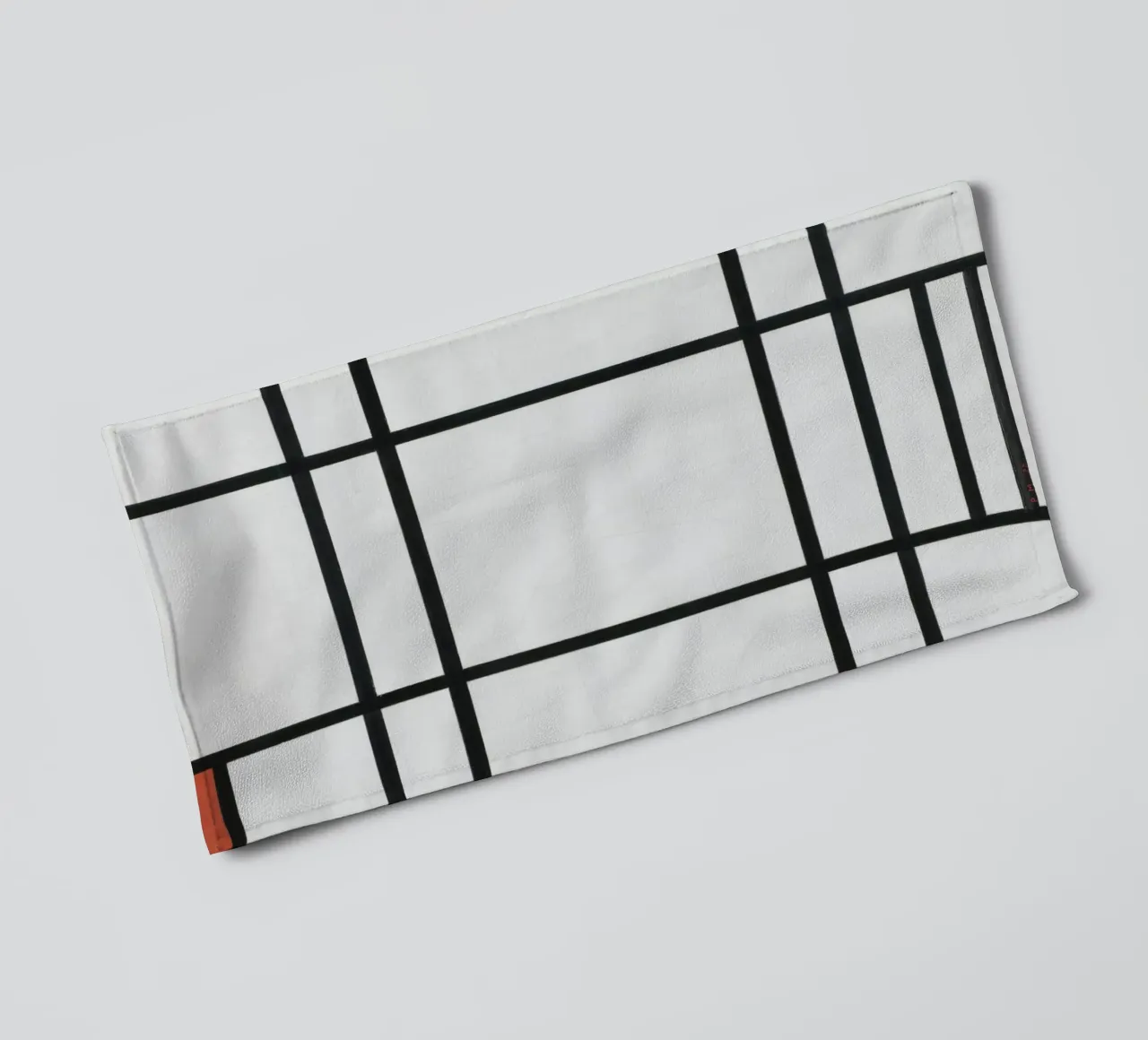 Mondrian's "Composition" - De Stijl Abstract Harmony towel by NorwesClub
