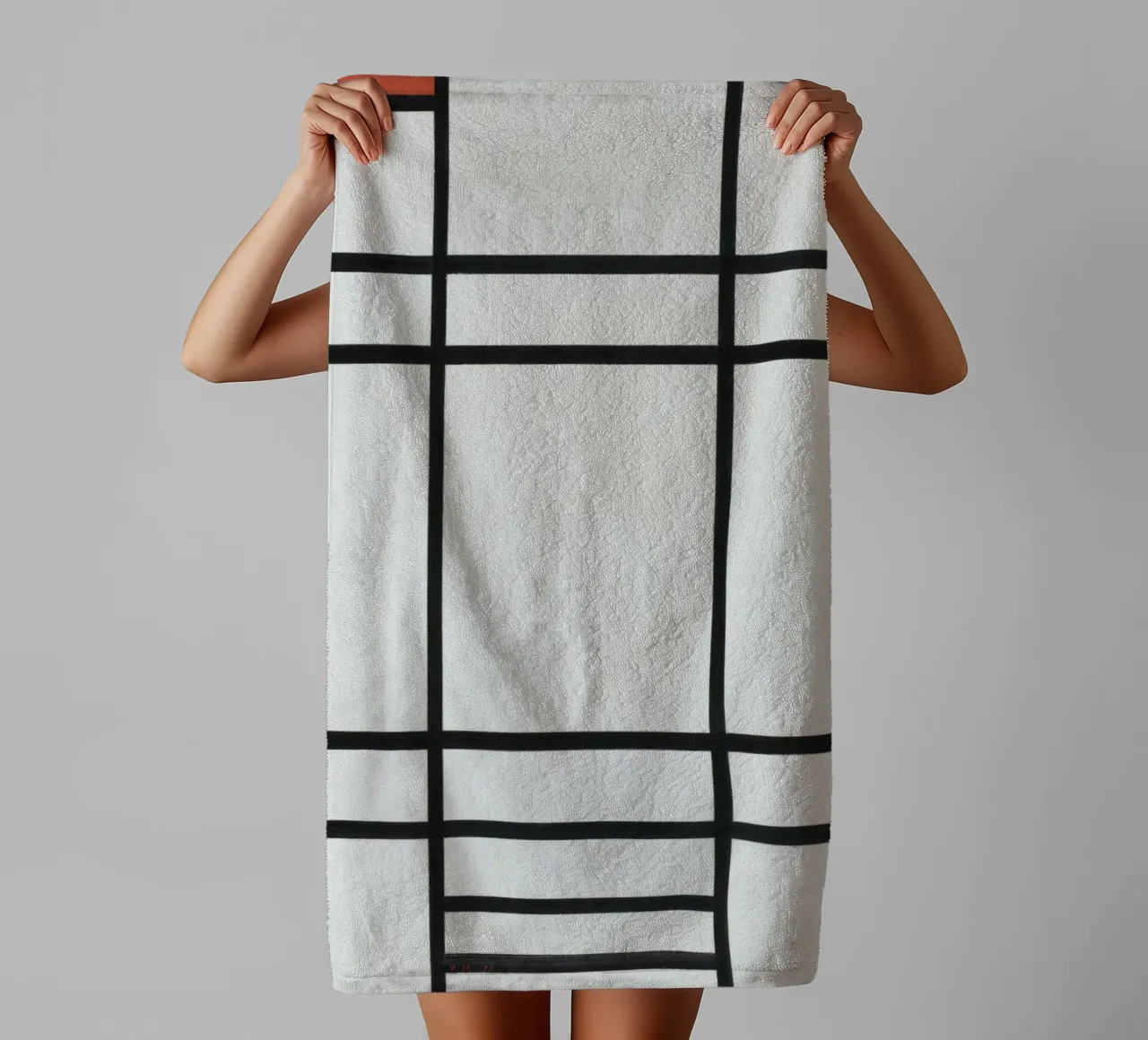 Mondrian's "Composition" - De Stijl Abstract Harmony towel by NorwesClub