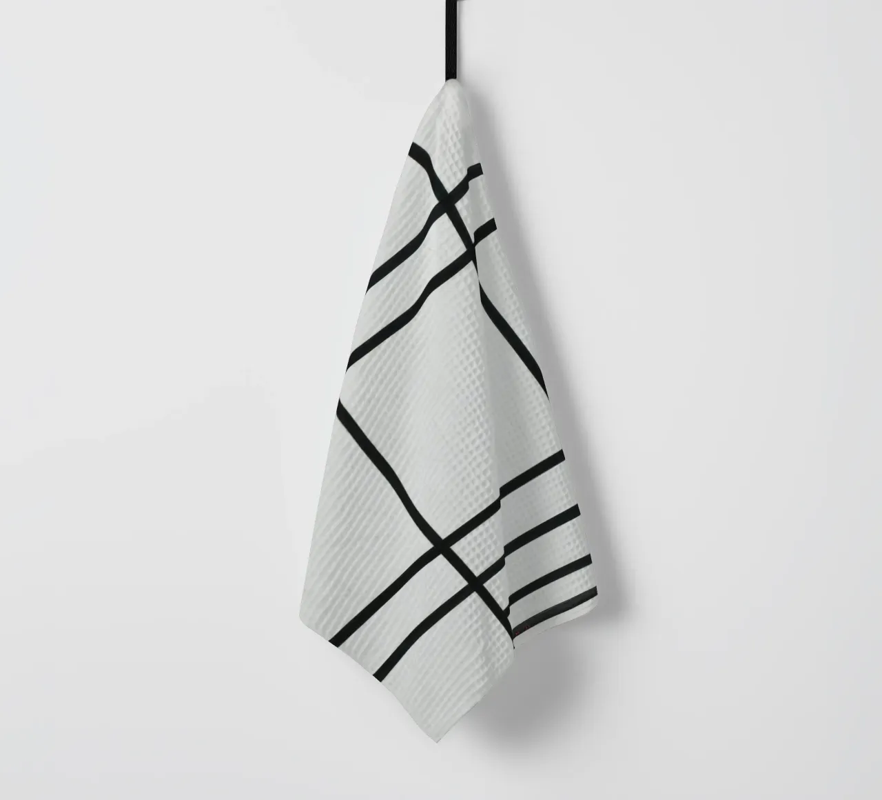 Mondrian's "Composition" - De Stijl Abstract Harmony tea towel by NorwesClub