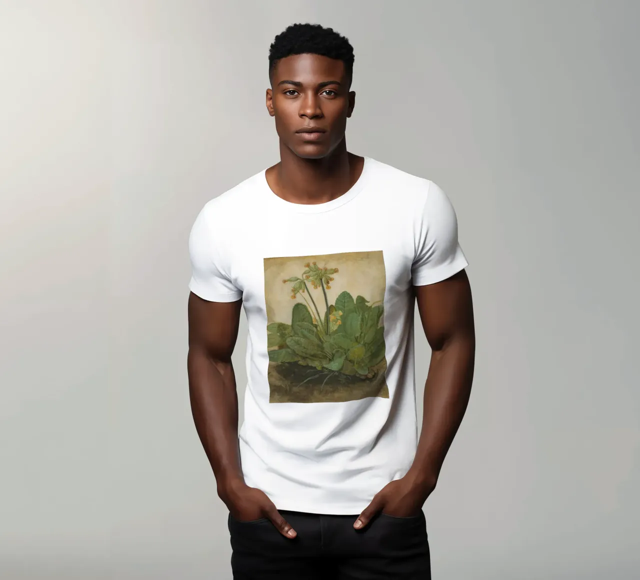 Il "Ciuffo di foglie di mucca" di Dürer - Studio botanico rinascimentale t-shirt da NorwesClub