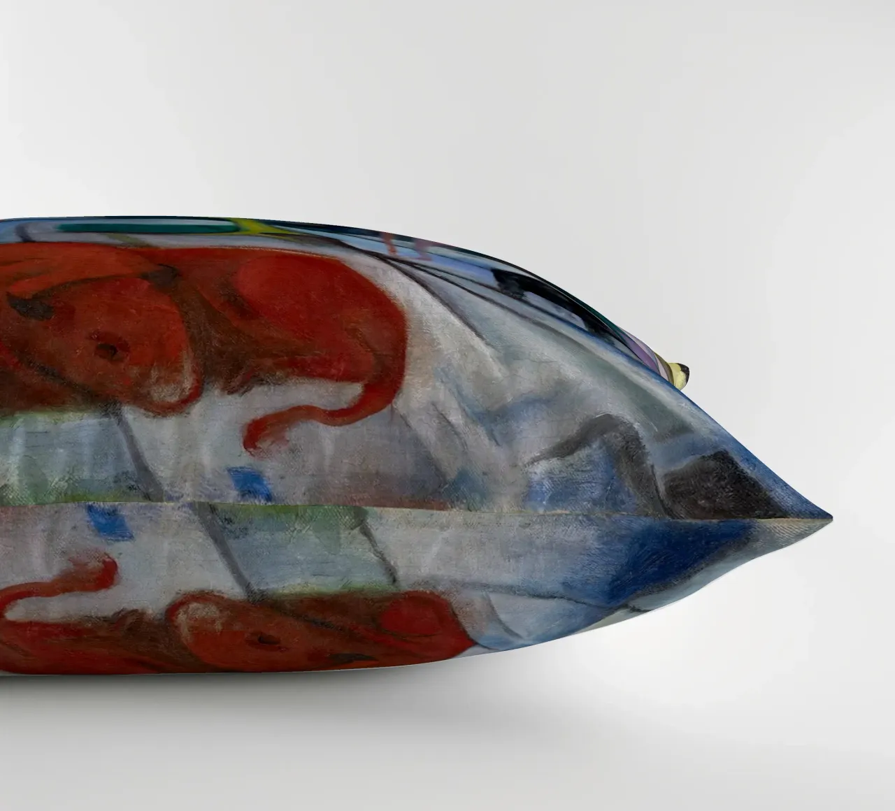 Franz Marc: Bisonte espressivo in inverno - Arte moderna in grassetto Pri cuscino da NorwesClub