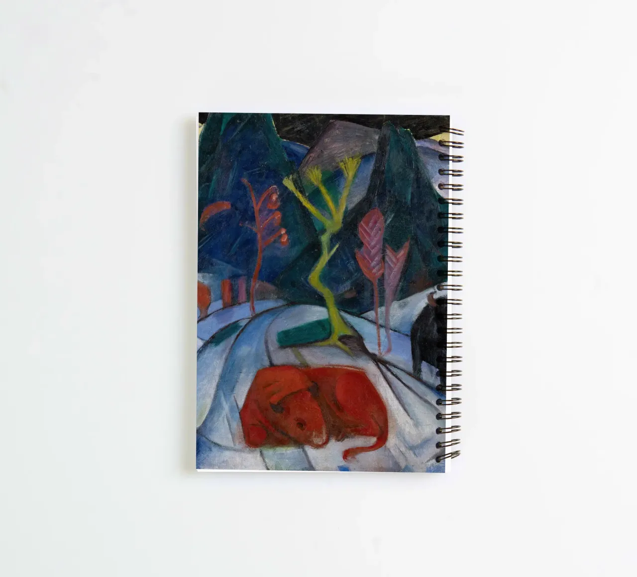 Franz Marc: Bisonte espressivo in inverno - Arte moderna in grassetto Pri diario ad anelli da NorwesClub