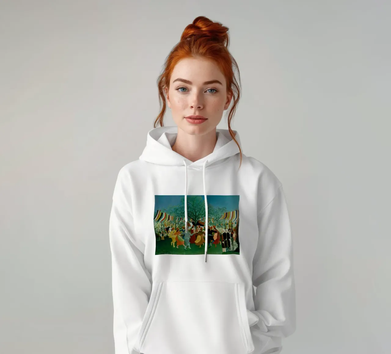 Henri Rousseau: Celebrazione dell'indipendenza - Arte popolare naïf Pr felpa con cappuccio da NorwesClub